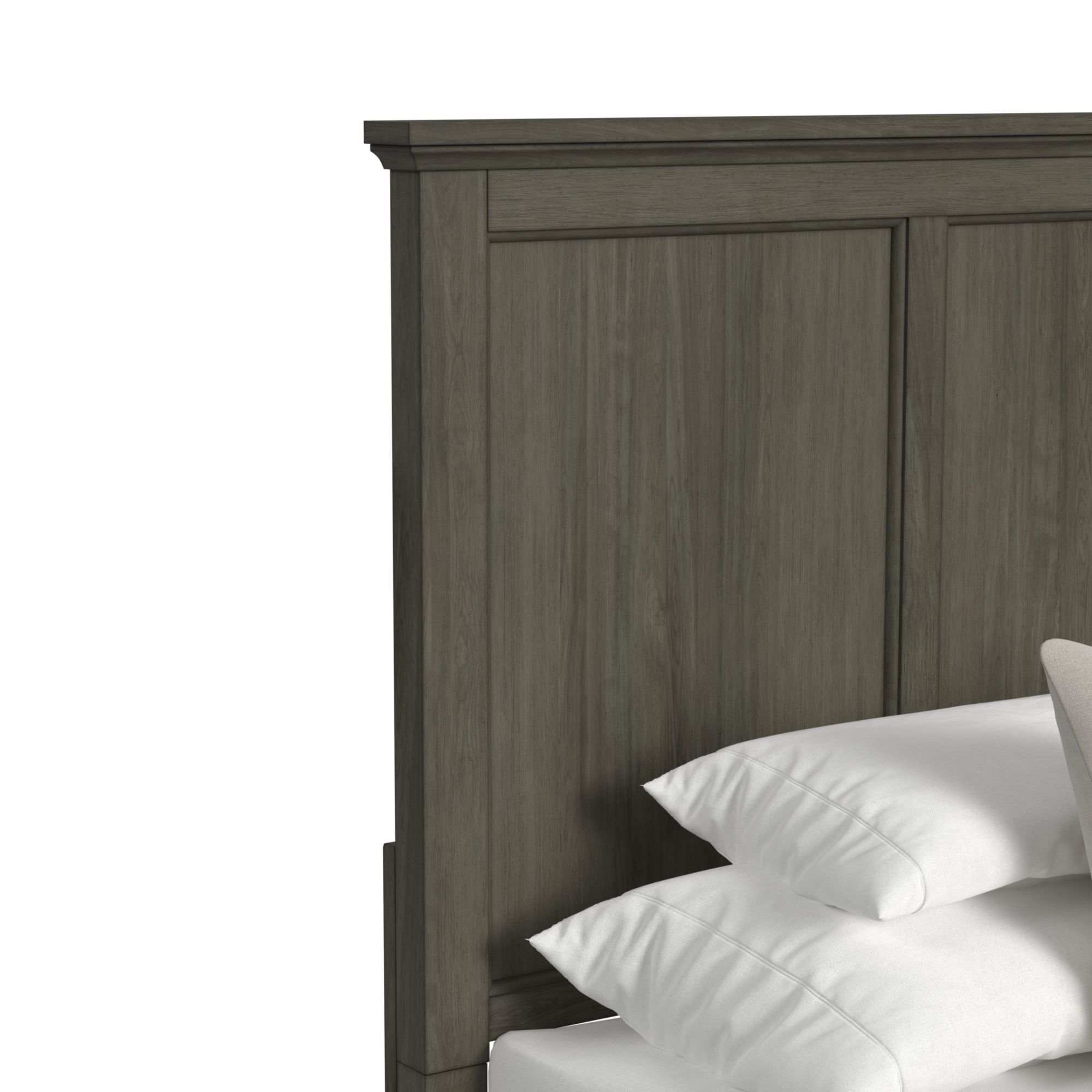 Canterbury - Full 3 Piece Bedroom Set With 2 Nightstands - Gray