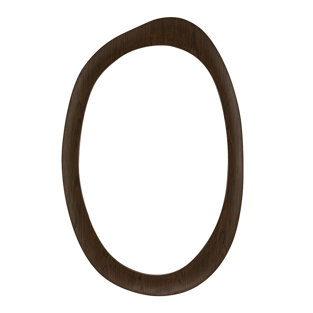 Hanale - Accent Mirror - Brown, dark brown, view 2
