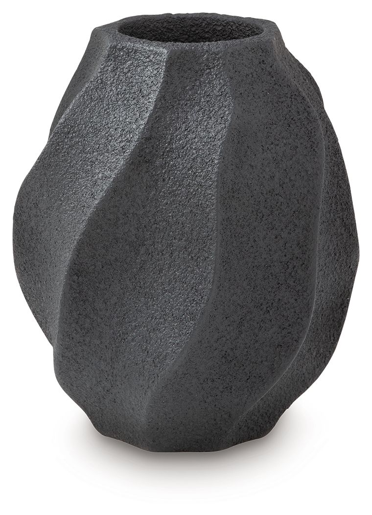 Judworth - Vase - 12" - Black