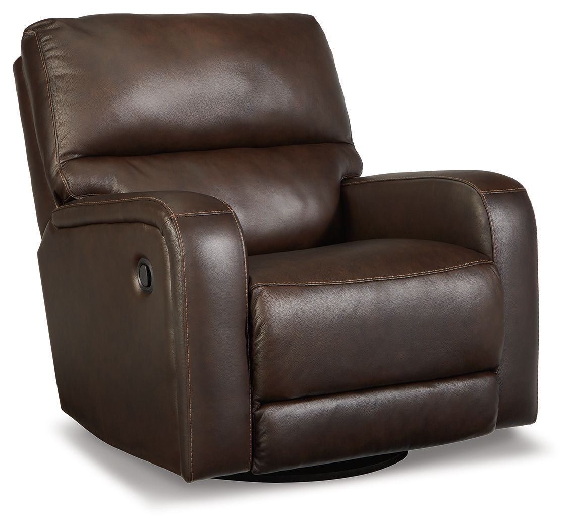 Ashley Emberla Swivel Glider Recliner - Coffee