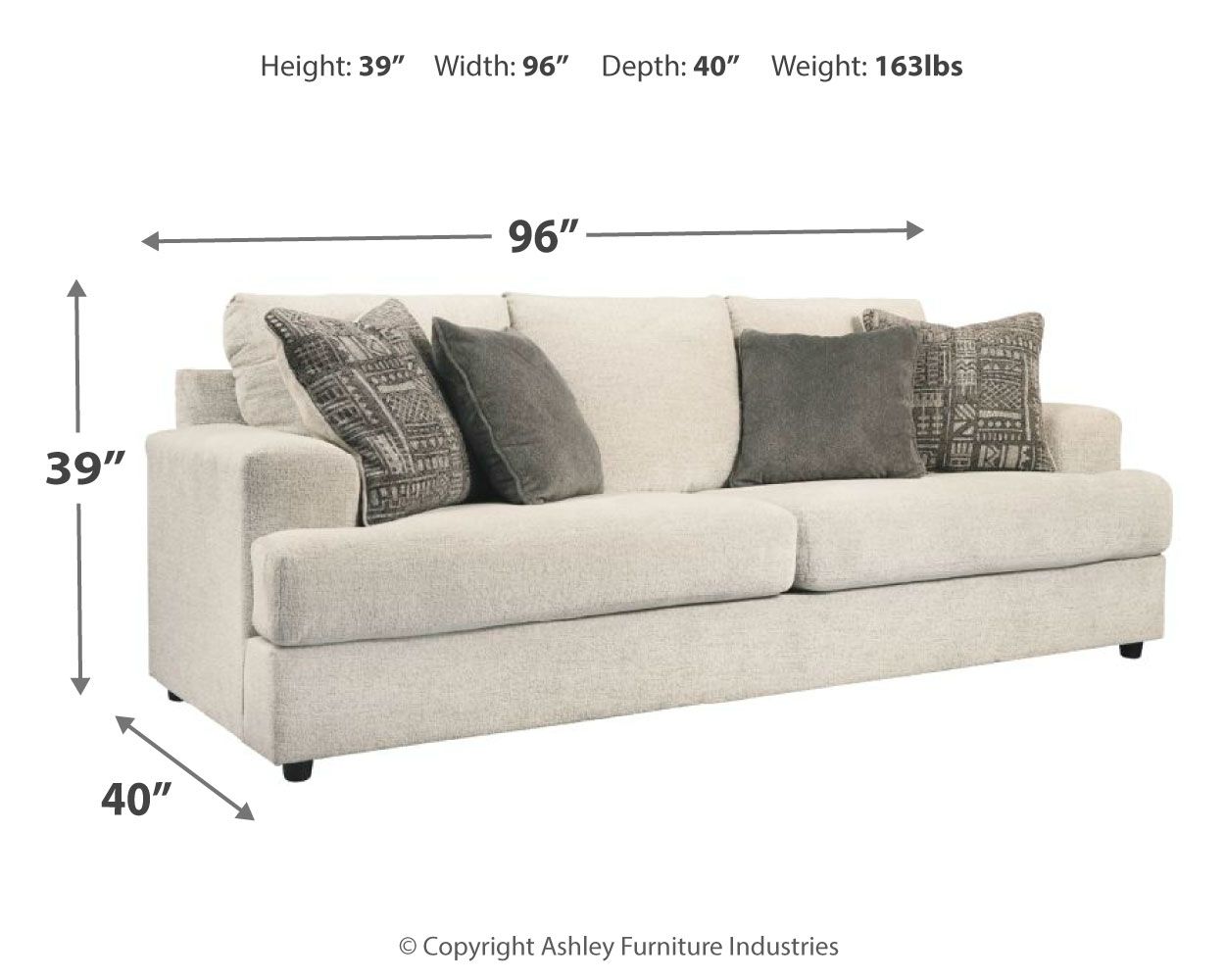 Ashley Furniture Soletren - Sofa - Stone - Image 7