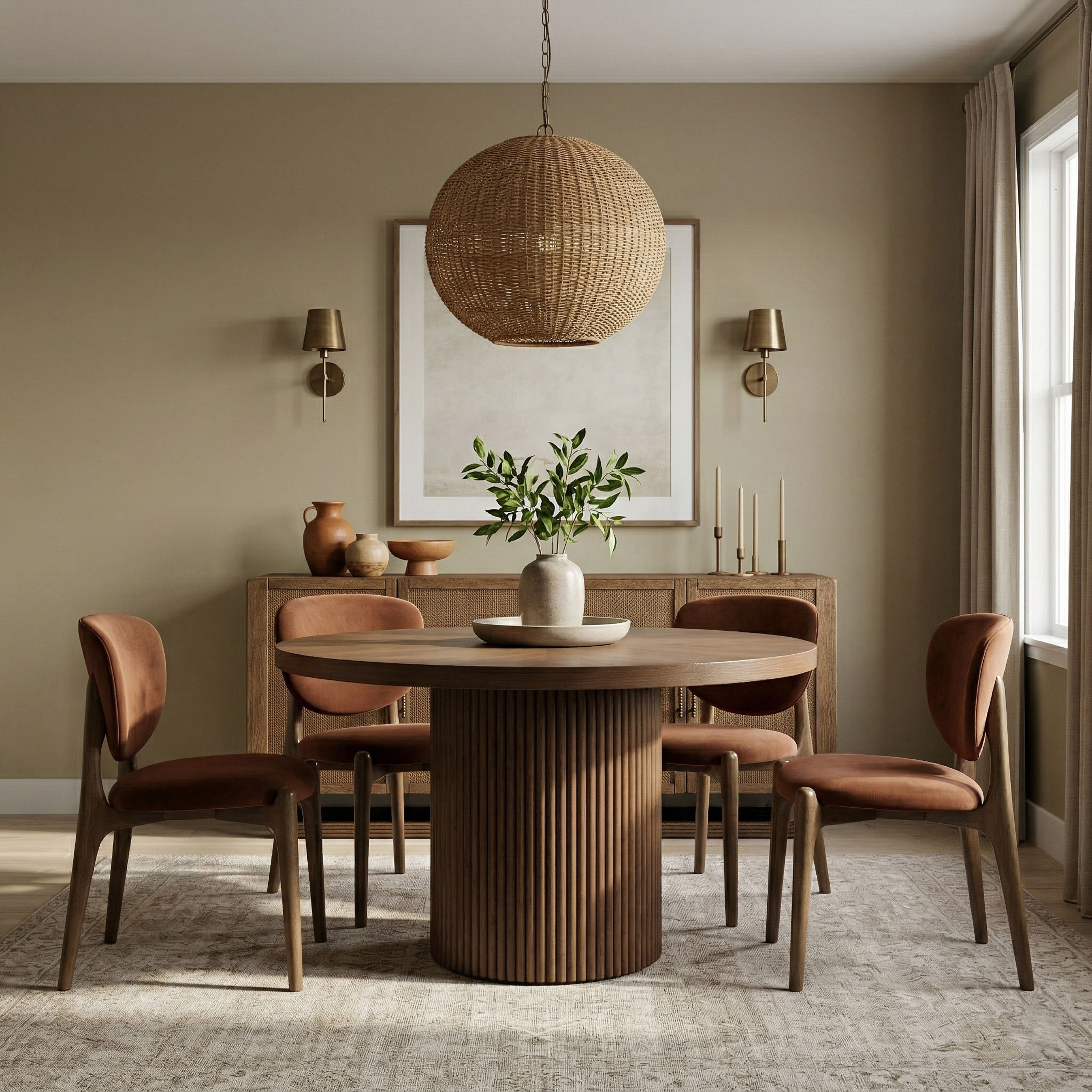 Velora - Upholstered Dining Chair (Set of 2) - Cognac
