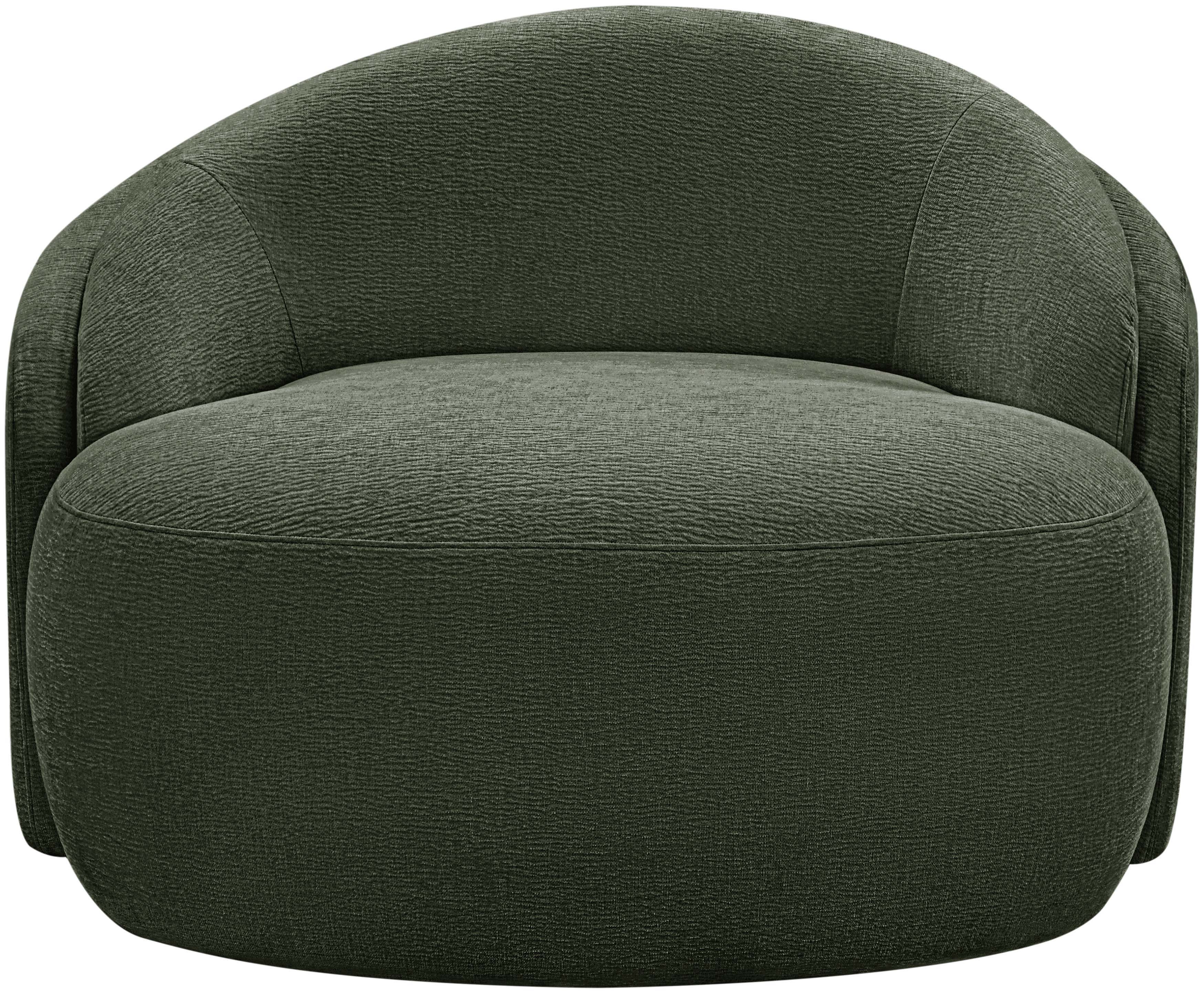Caspian - Chenille Fabric Upholstered Chair - Green