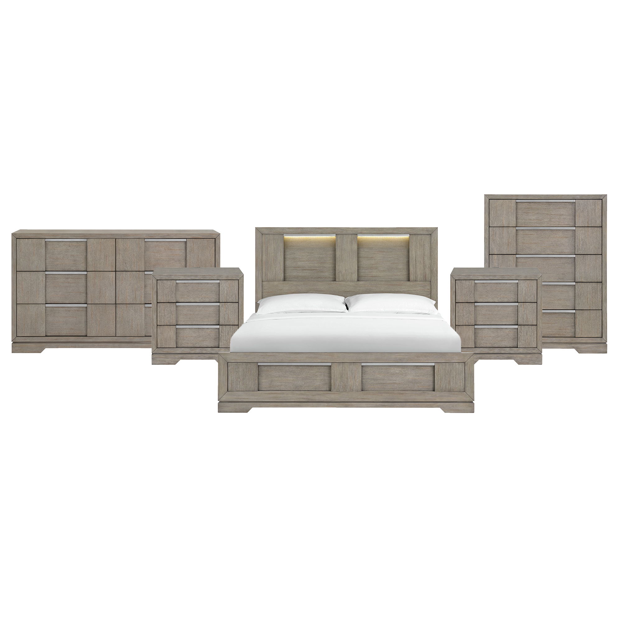 King · 5 Pc · Bedroom Set