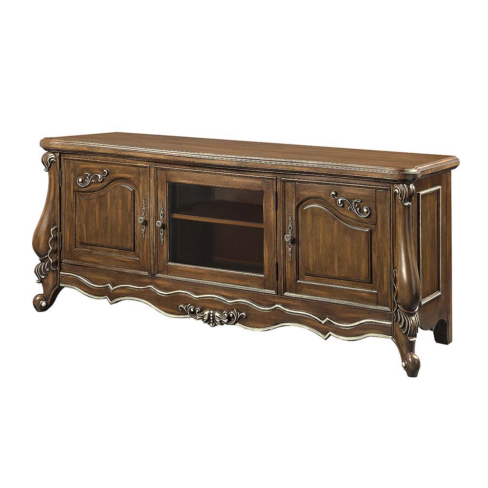 Latisha - TV Stand - Antique Oak, dark brown, view 2