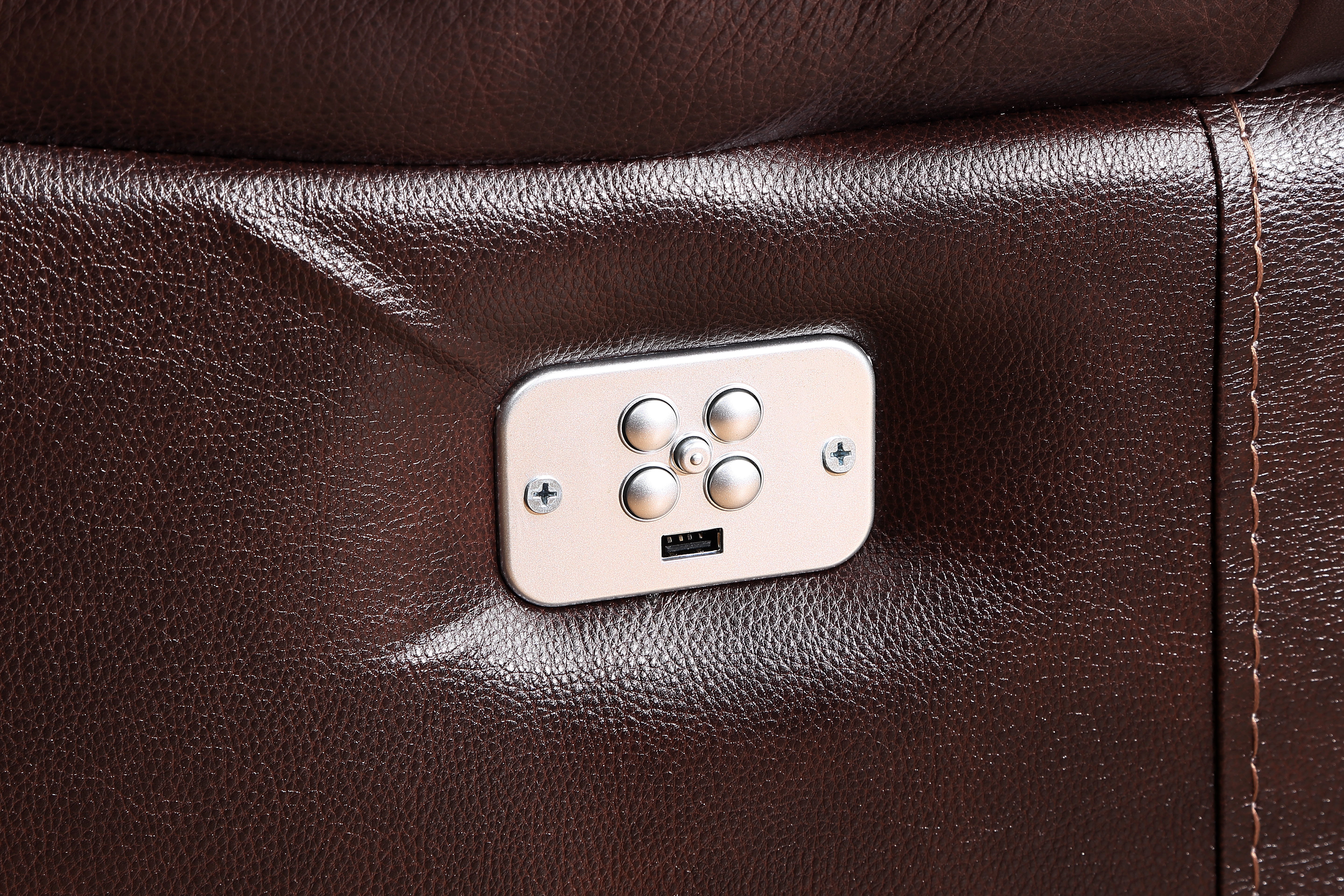 Denver - LAF Dual Power Recliner - Brown