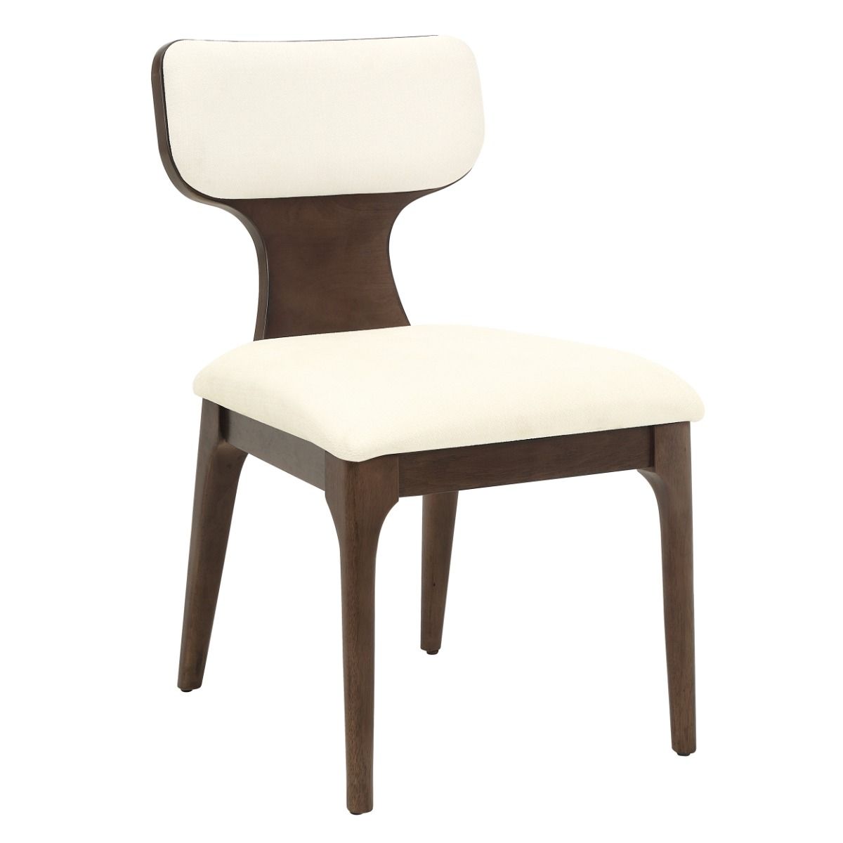 Koen - Side Chair (Set of 2) - Beige / Brown Oak, beige