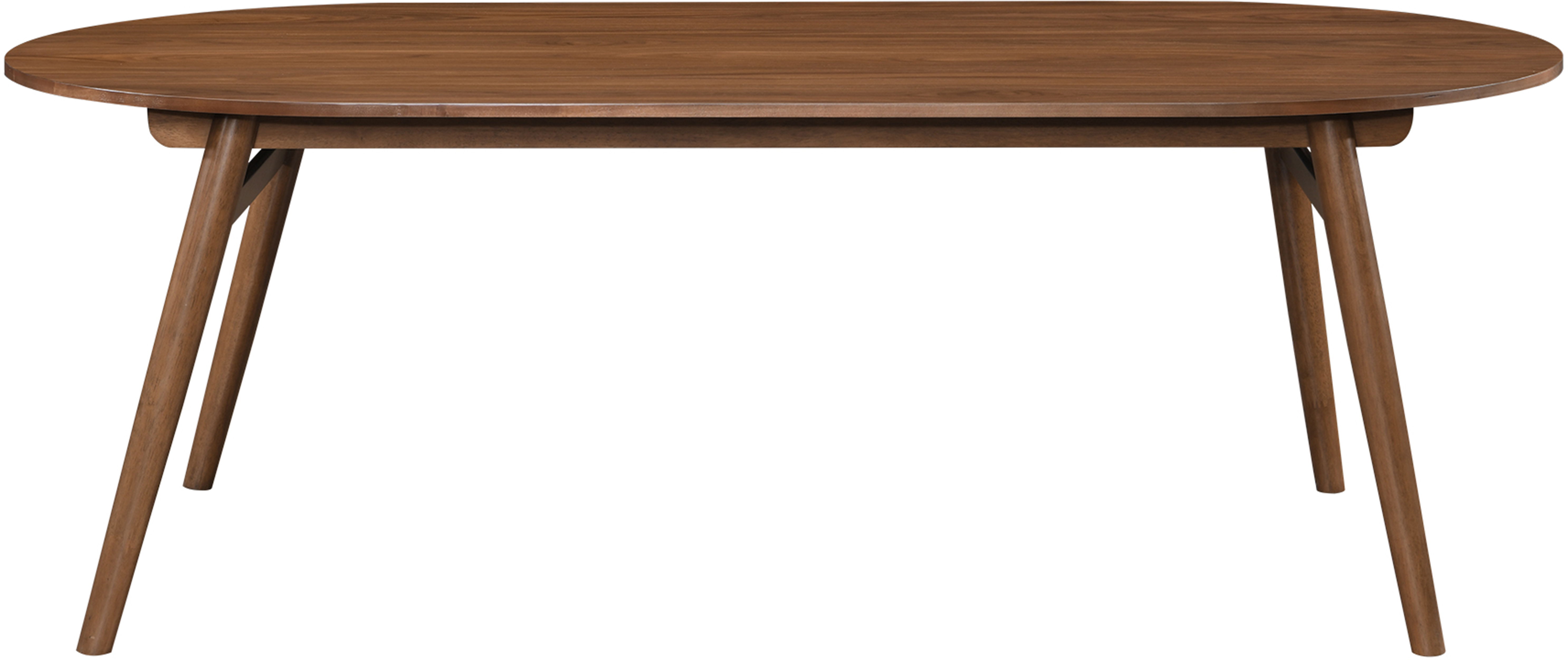Leesa - 86.75" Solid Wood And Walnut Veneer Dining Table - Brown