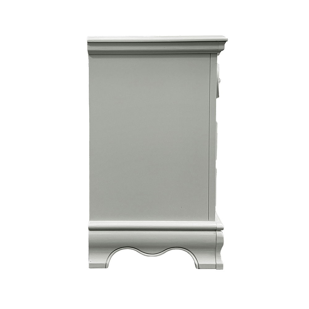 Flora - Nightstand - Gray, light gray, view 4