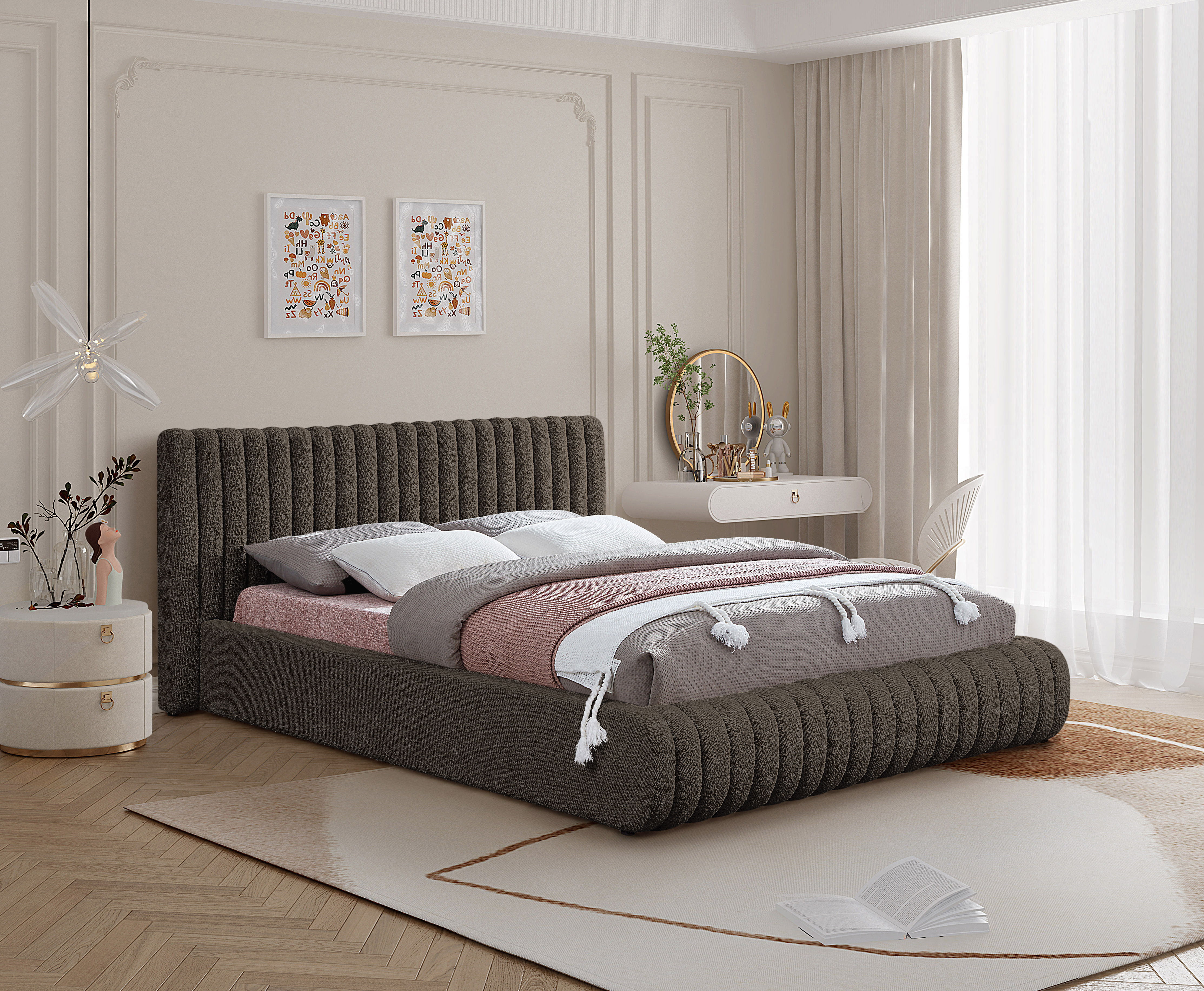 Nash - King Bed - Brown