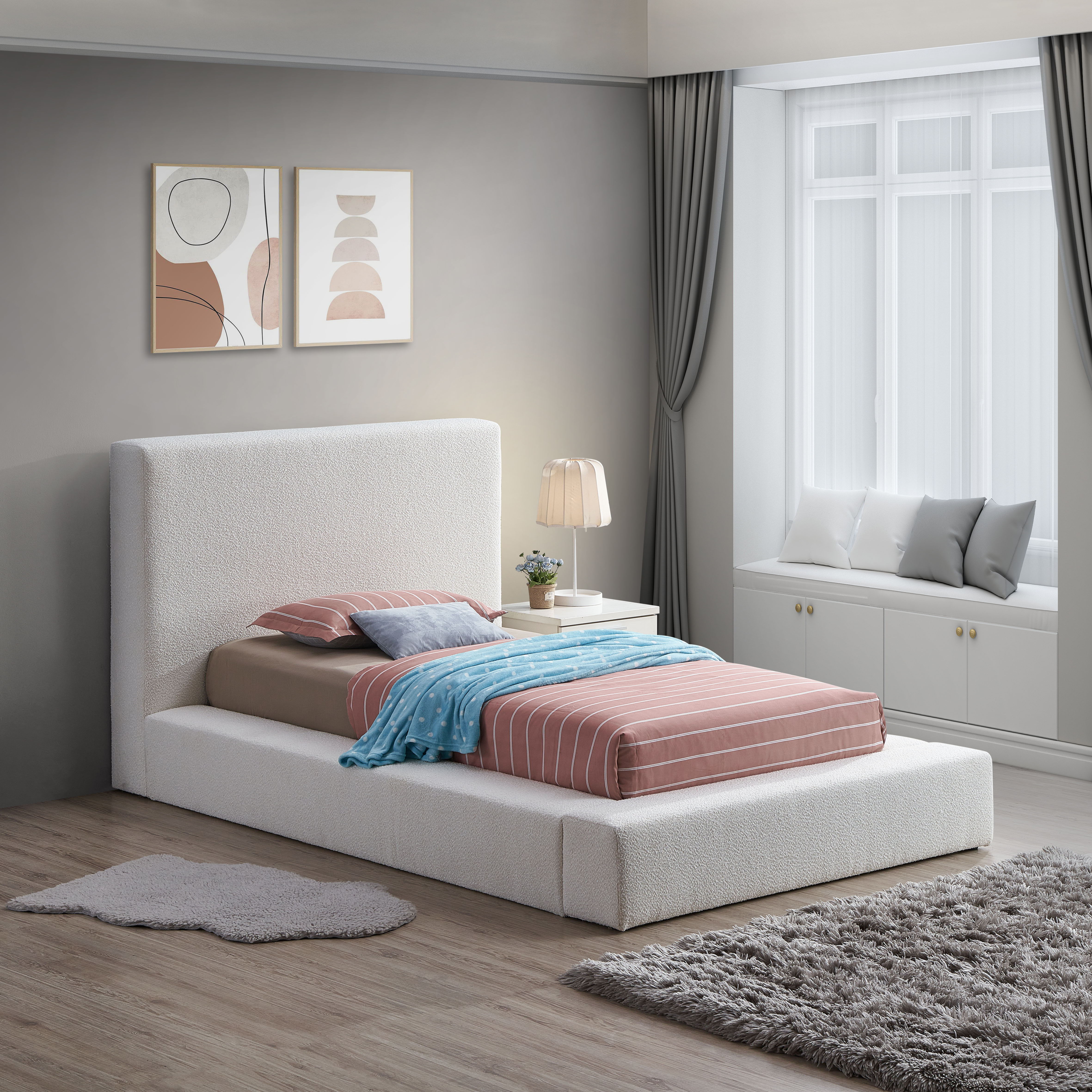 Terra - Twin Bed - Cream