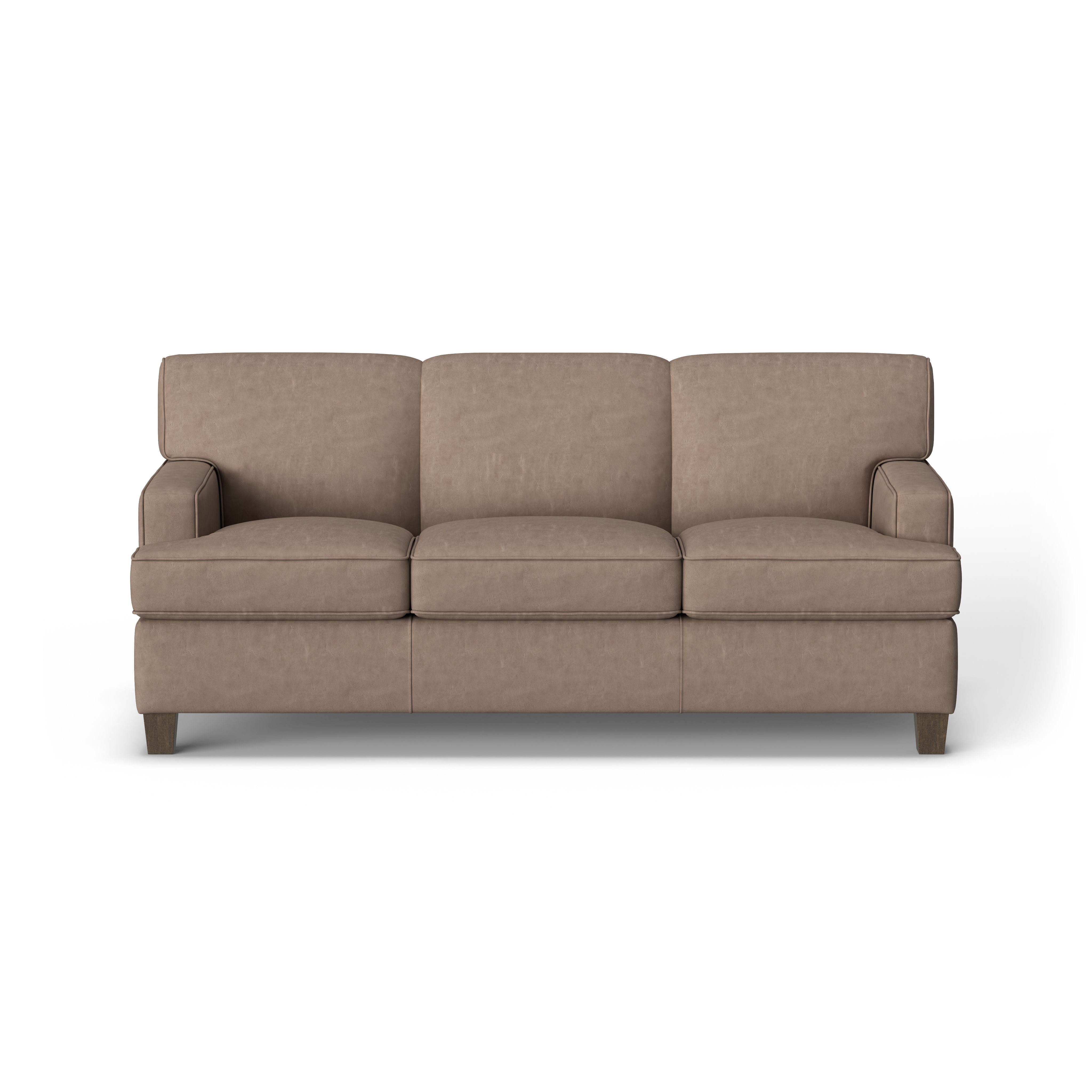 Dempsey - Leather Sofa, dark gray, view 4