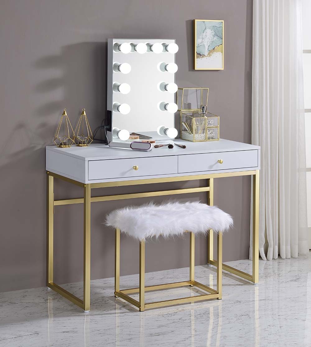 Asa - Accent Mirror - White, white, view 3