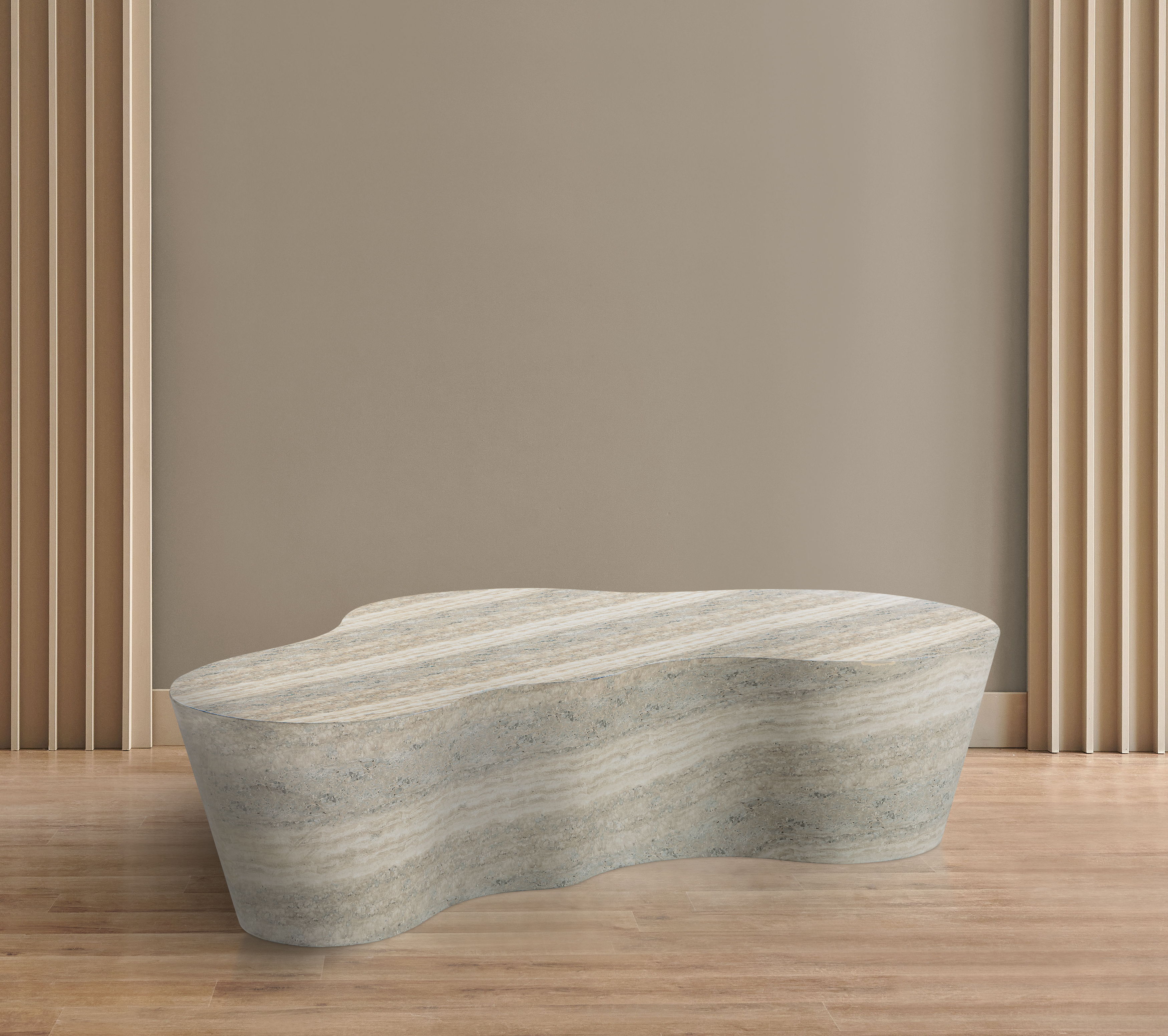 Monza - Concrete Coffee Table - Travertine