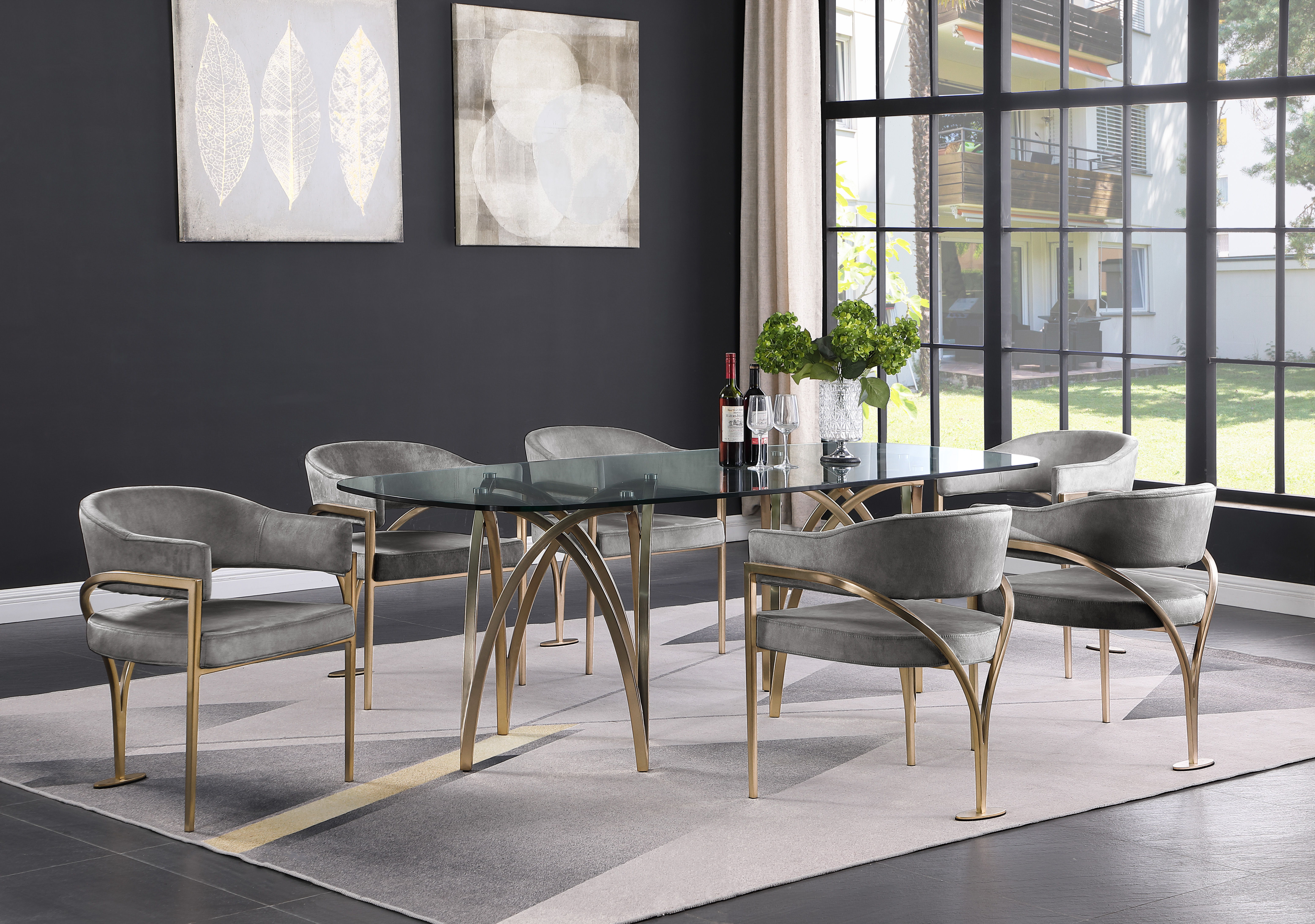 Madelyn - Fabric Dining Chair (Set of 2) - Gray