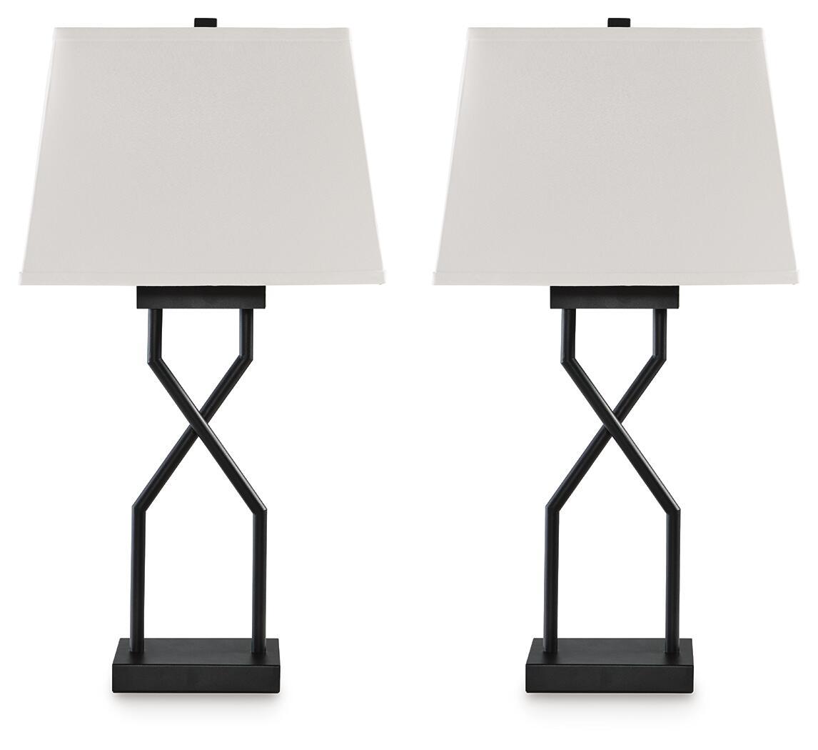 Brookthrone – Metal Table Lamp (Set of 2) – Black