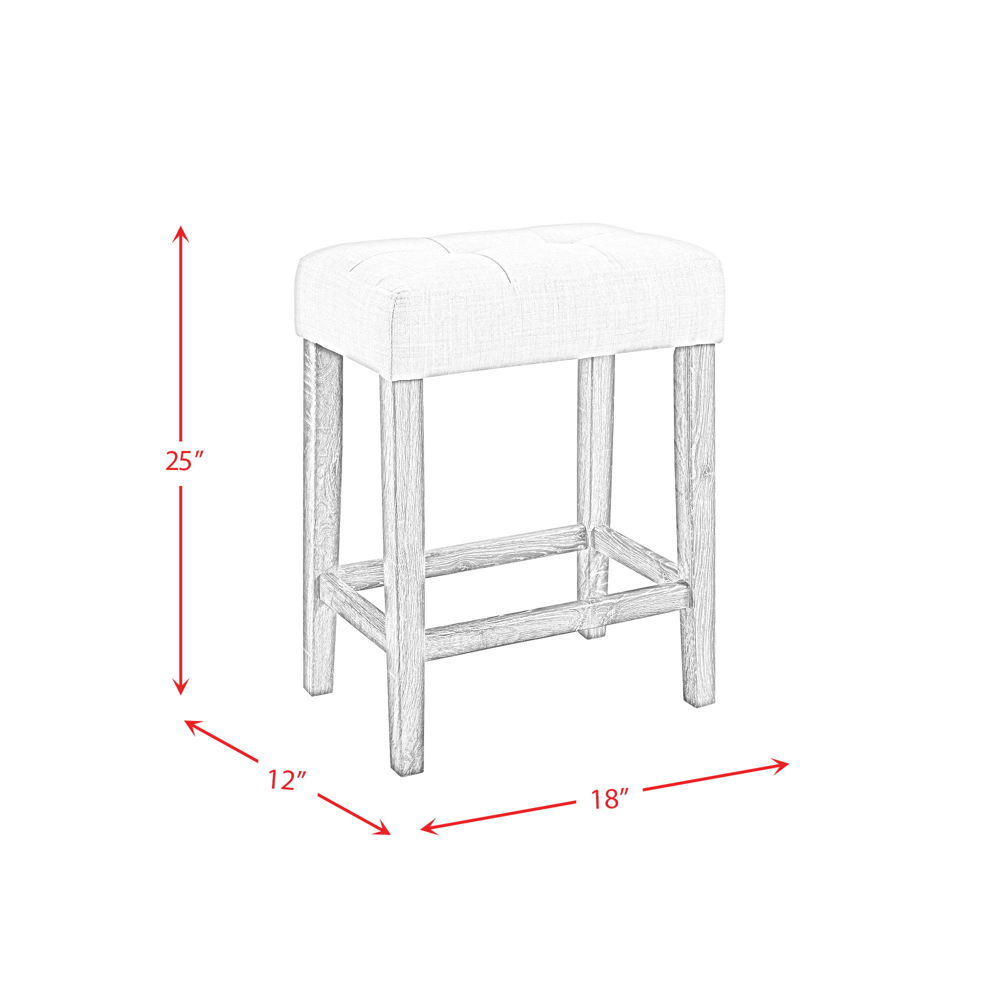 Oak Lawn - Bar Table Single Pack (Table And Three Gray Fabric Stools) - Charcoal Gray