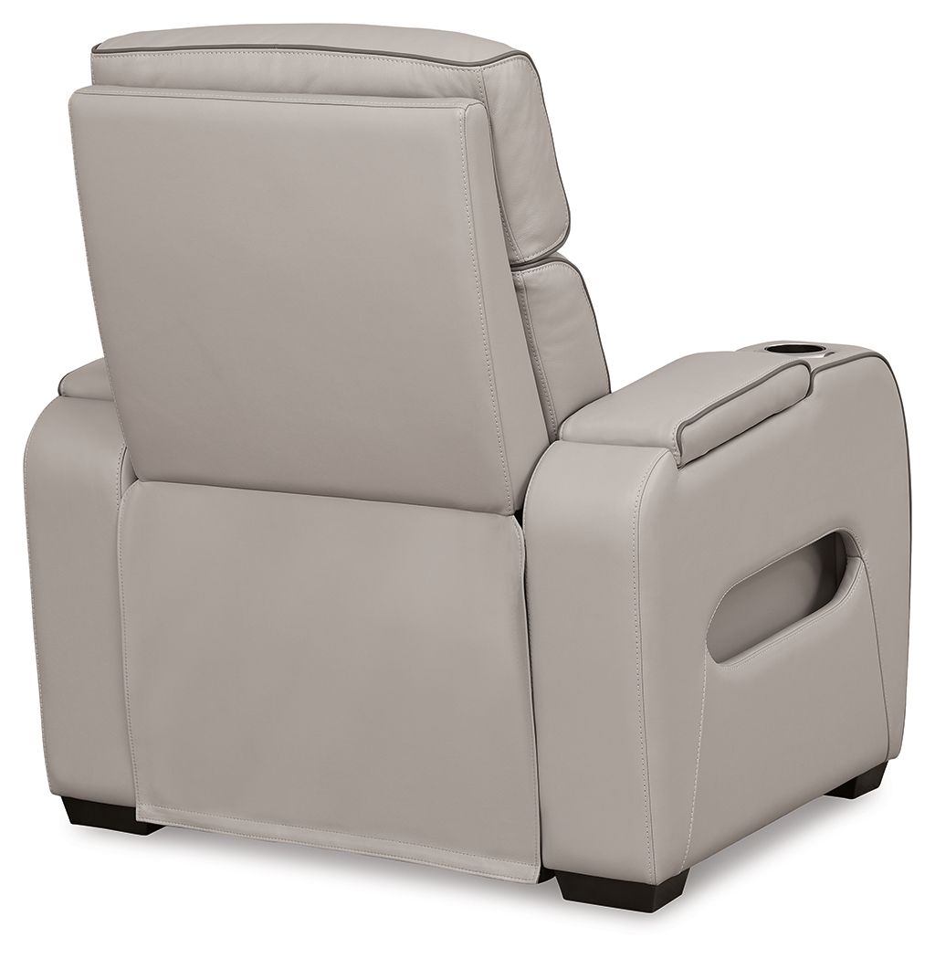 Ashley Furniture Boyington - Power Recliner/Adj Headrest - Gray - Image 6