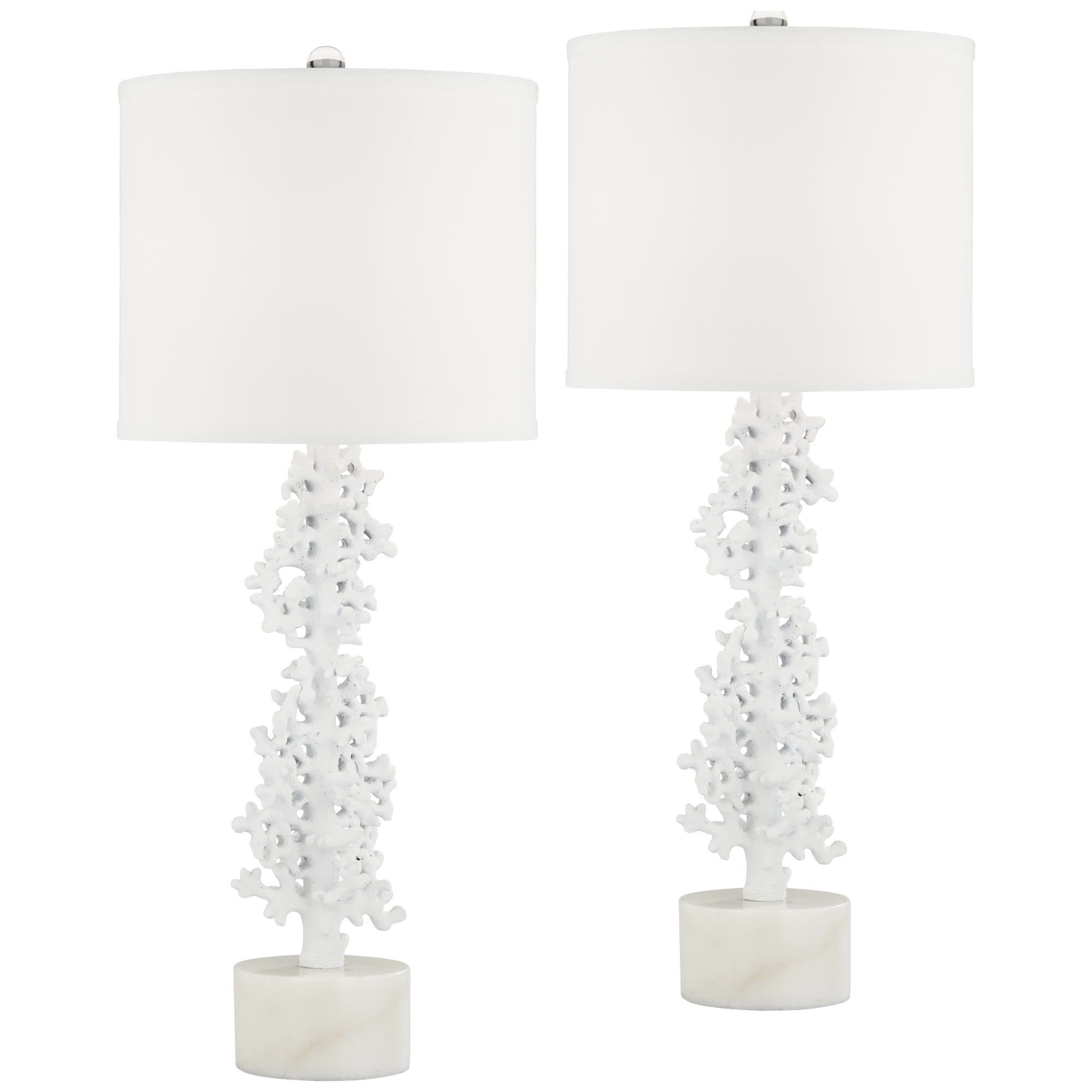 Pacific Coast Lighting Avery - Table Lamp (Set of 2) - White