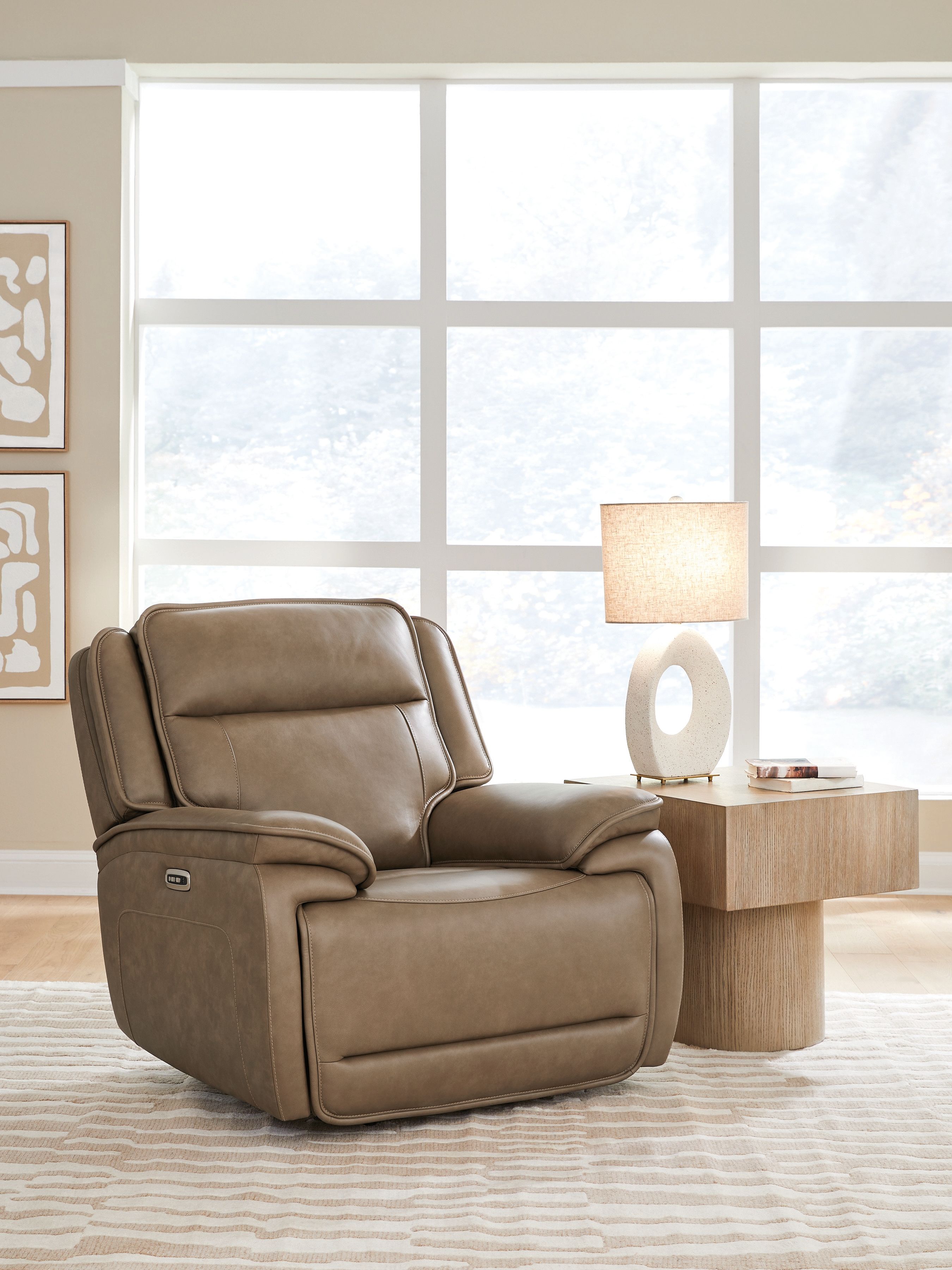 Ashley Furniture Glencroft - Power Recliner / Adjustable Headrest - Sahara - Image 2