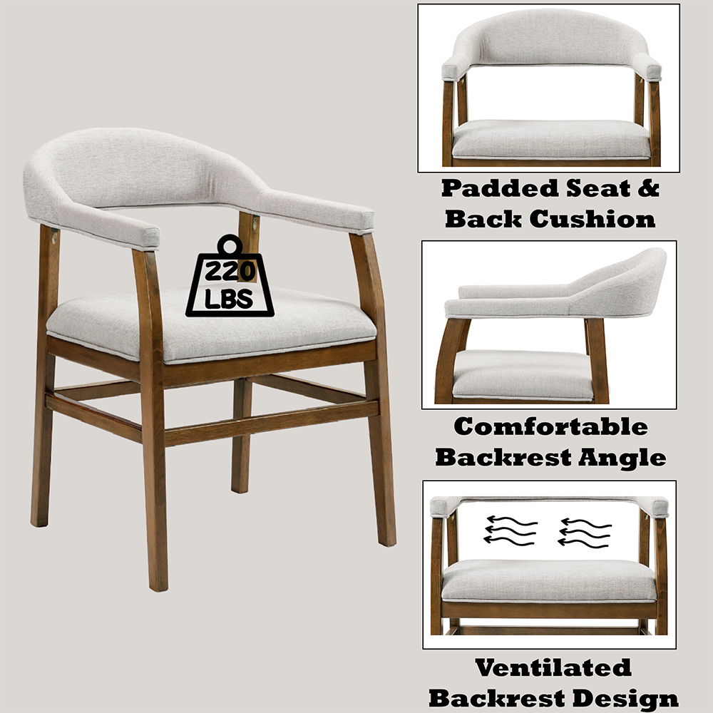 Darcy - Arm Chair (Set of 2) - Dark Walnut, dark brown