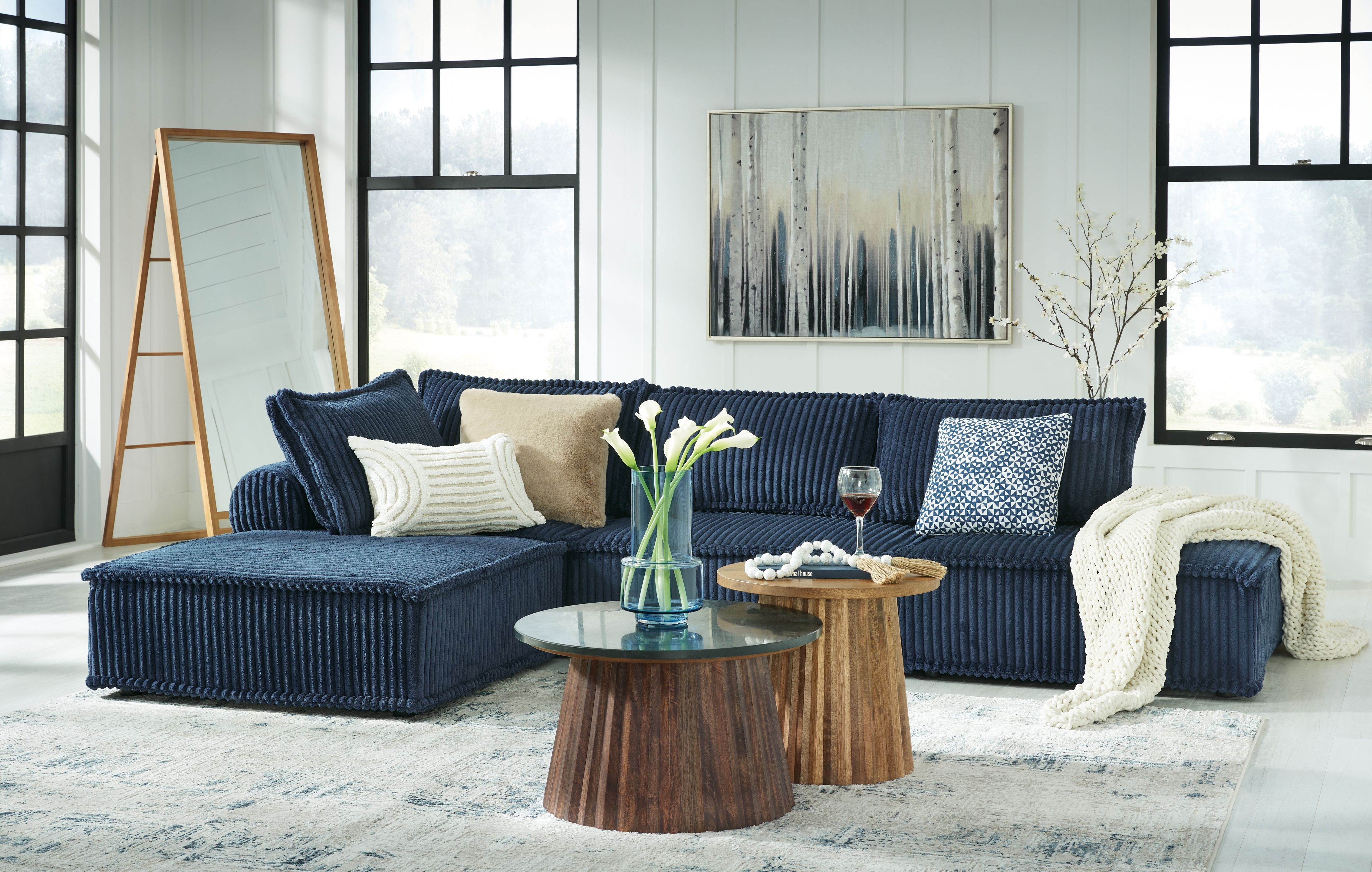 Ashley Furniture Bales - 4-Piece Modular Seating - Navy - Image 5