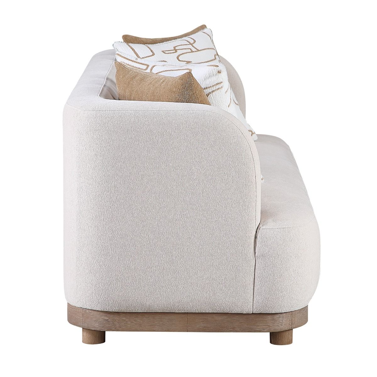 Duncan - Sofa With 4 Pillows - Beige, white, view 4