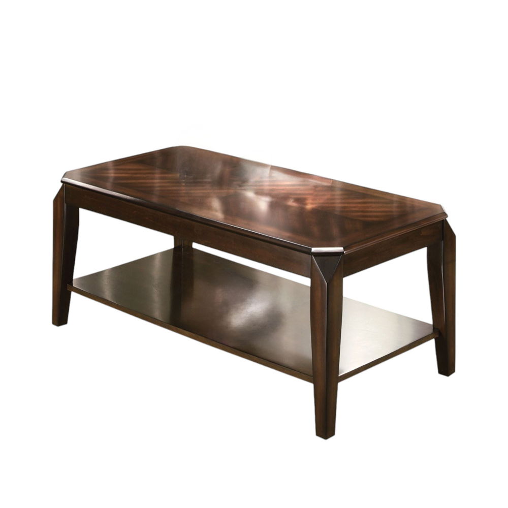 Docila - 3 Piece Coffee & End Set - Walnut, dark brown, view 5