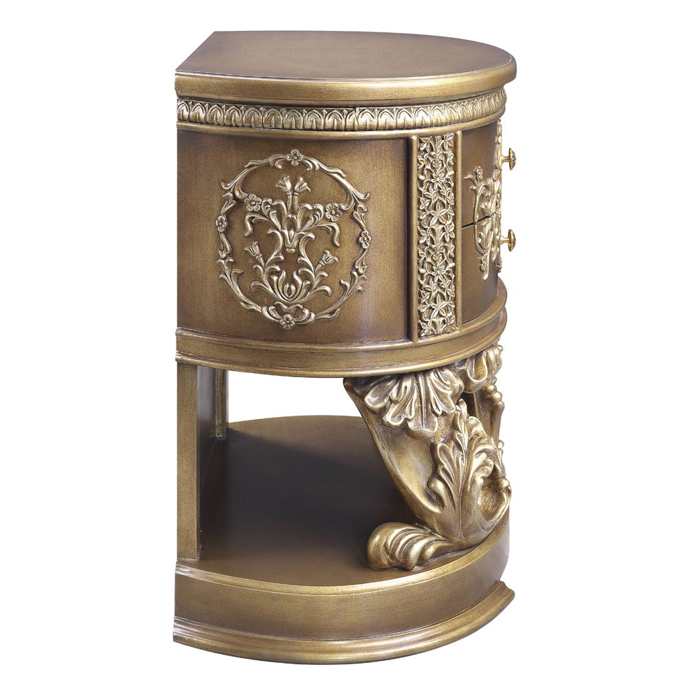 Constantine - Nightstand - Brown & Gold, dark brown, view 4