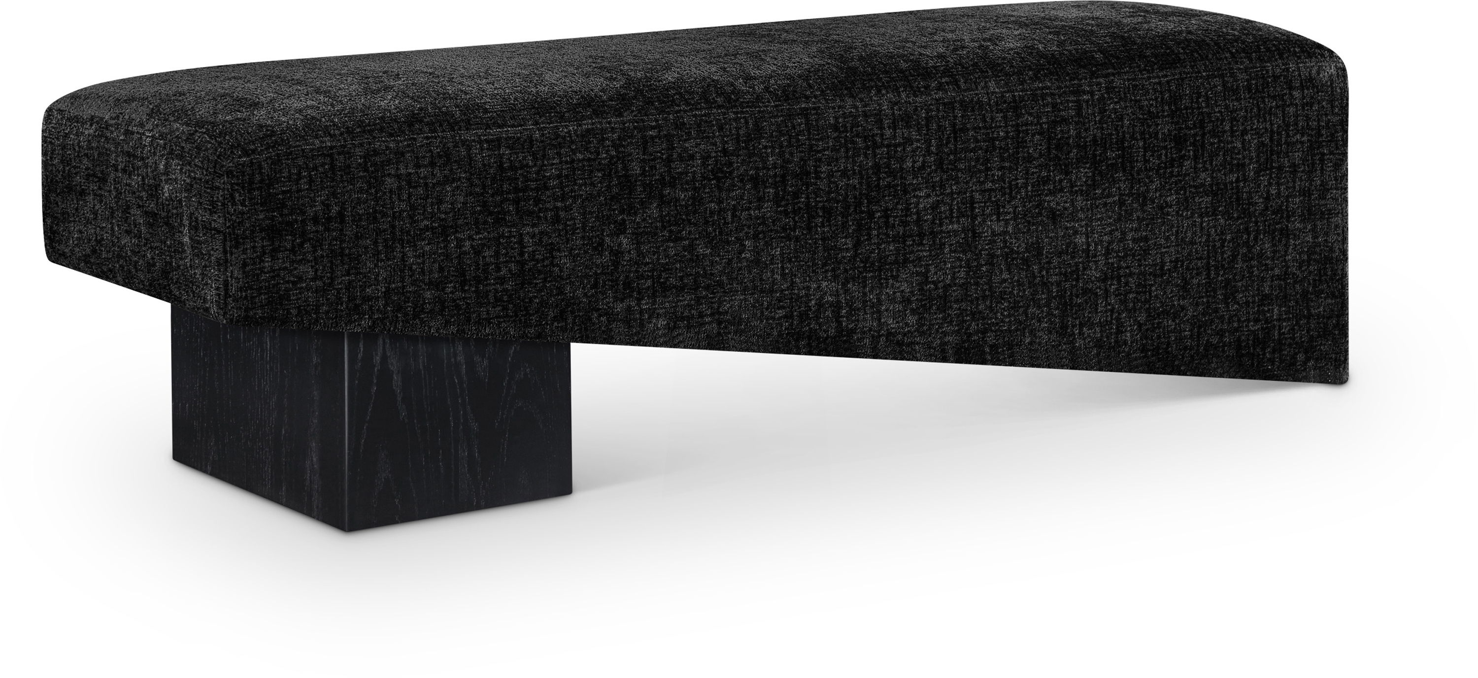 Alora - Bench With Black Base - Black