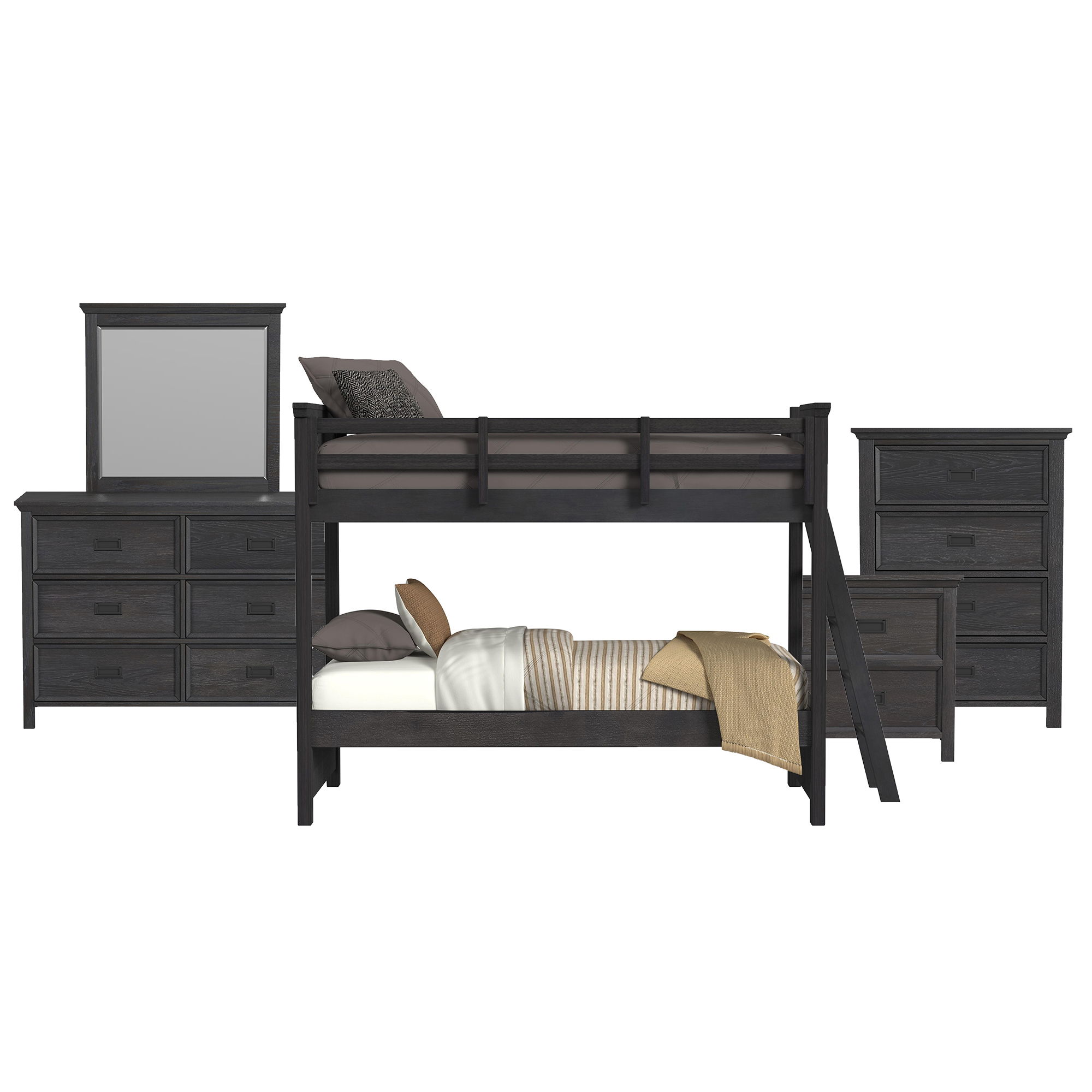 Twin · 5 Pc · Bedroom Set
