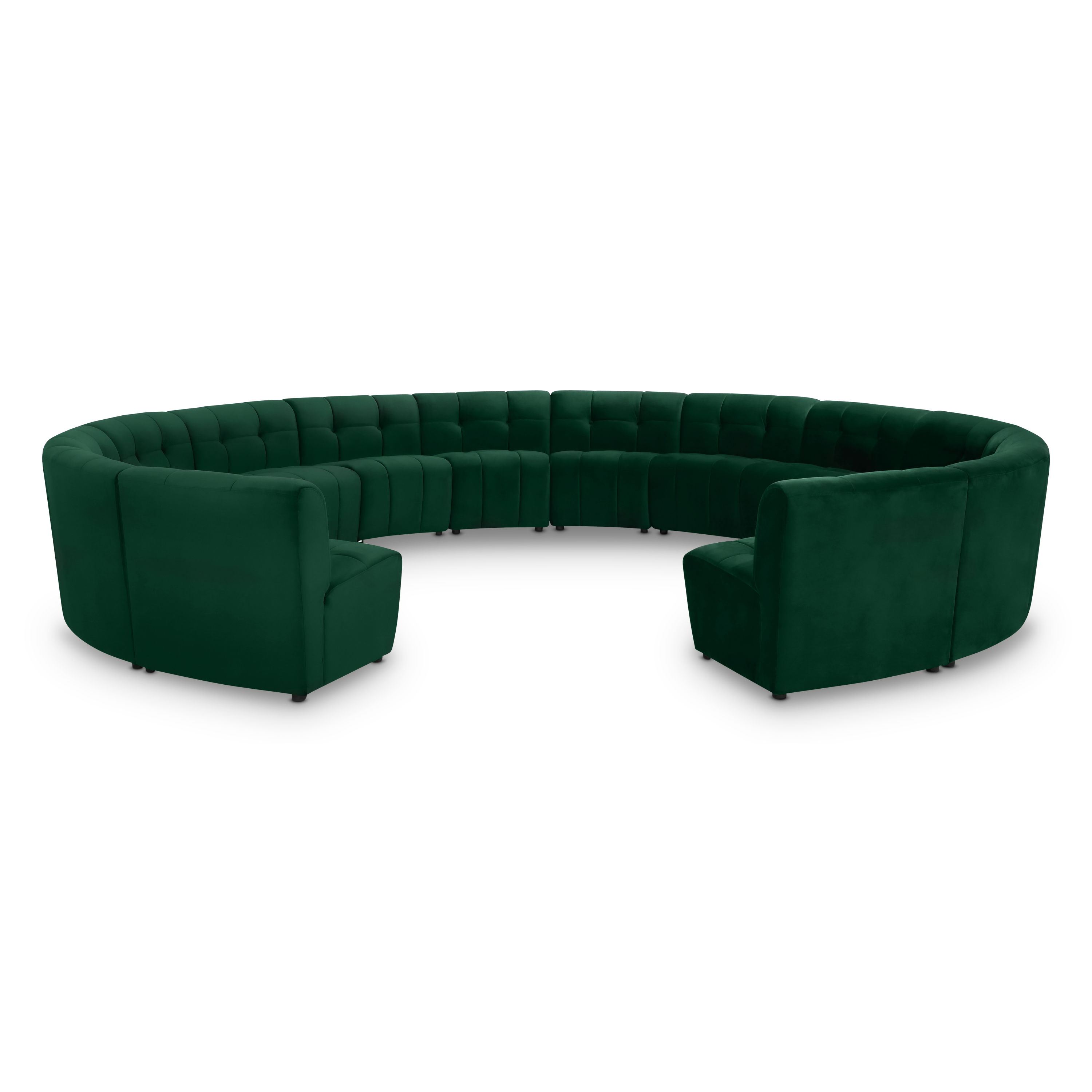 Limitless - 14 Piece Modular Sectional - Green