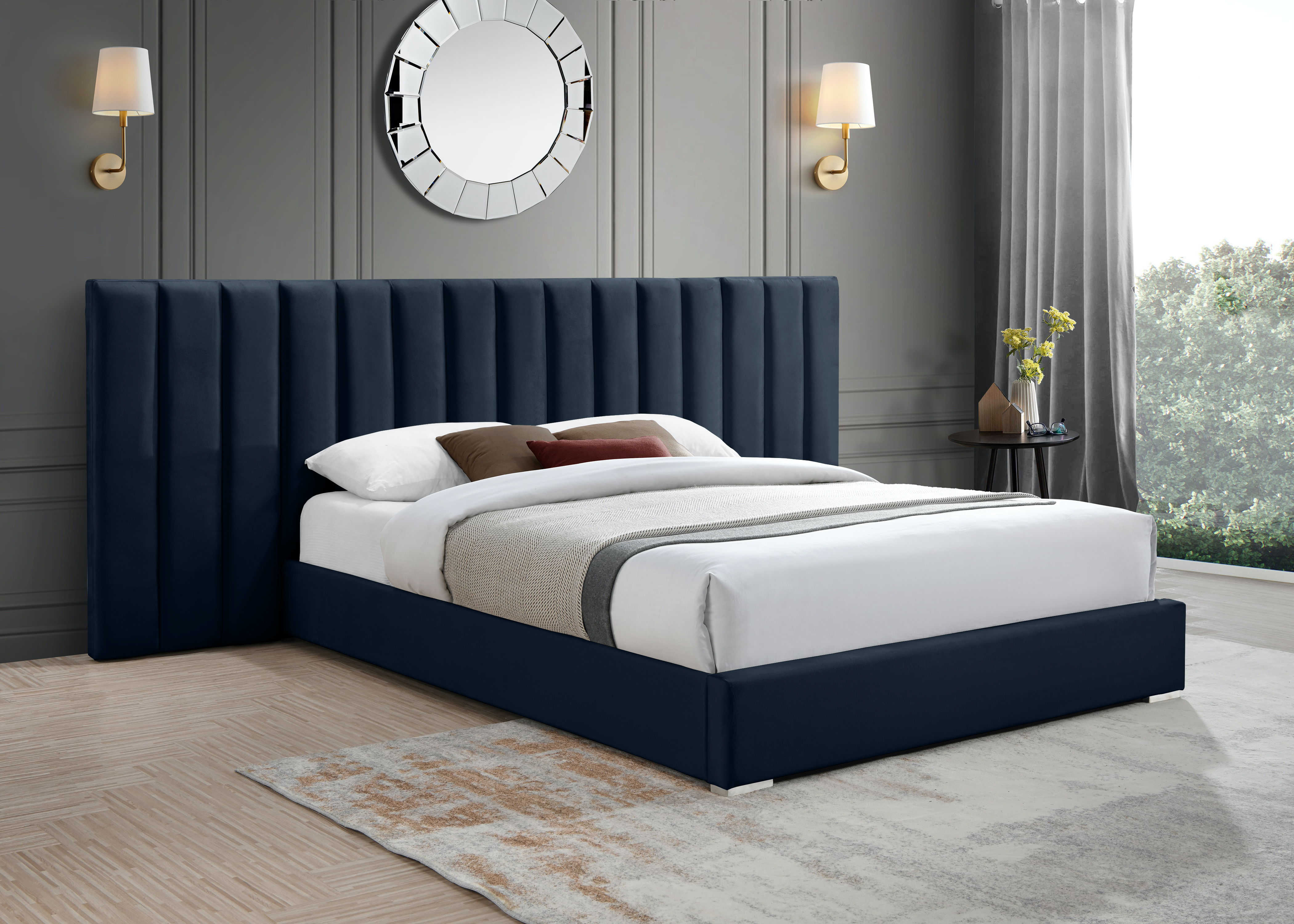 Pablo - Queen Bed - Navy