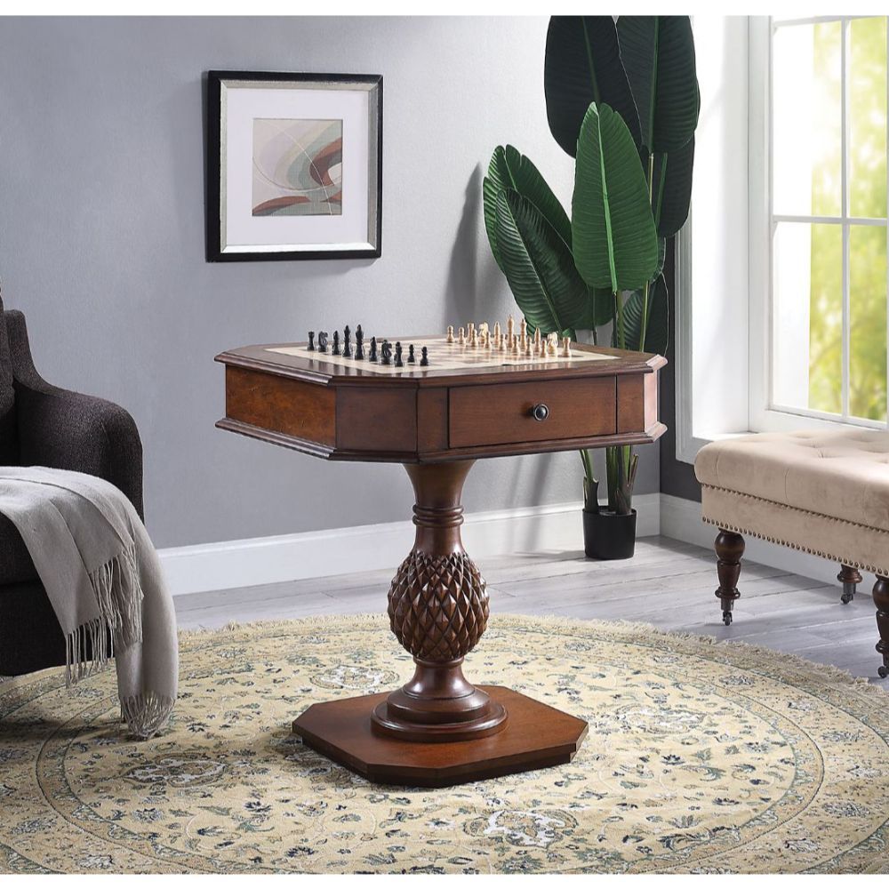 Bishop II - Game Table - Cherry, dark brown, view 2