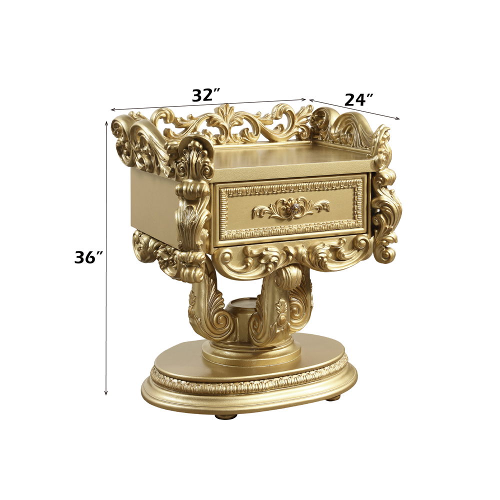 Bernadette - Nightstand - Gold, gold, view 7