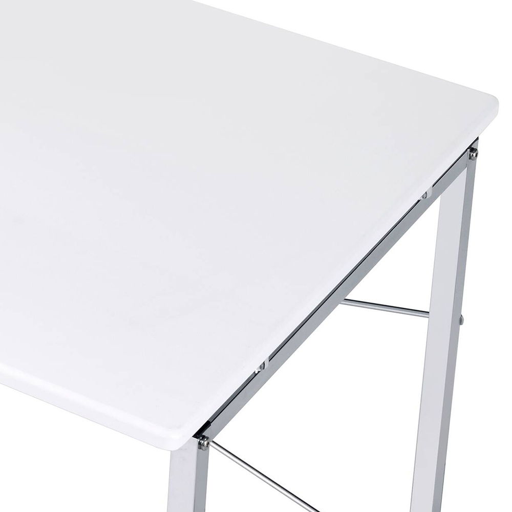 Tennos - Writing Desk (Same Ac00903) - White & Chrome, white, view 5