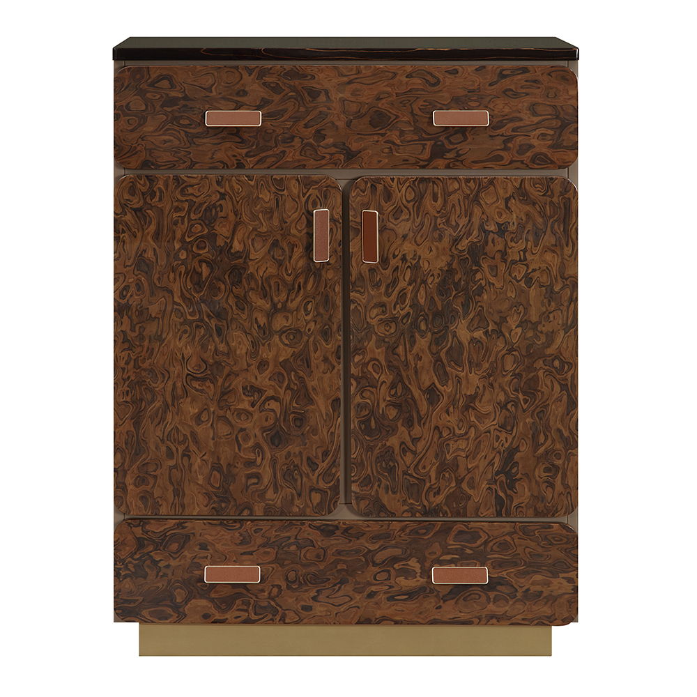 Marcelino - Chest - Cherry Oak, dark brown, view 3