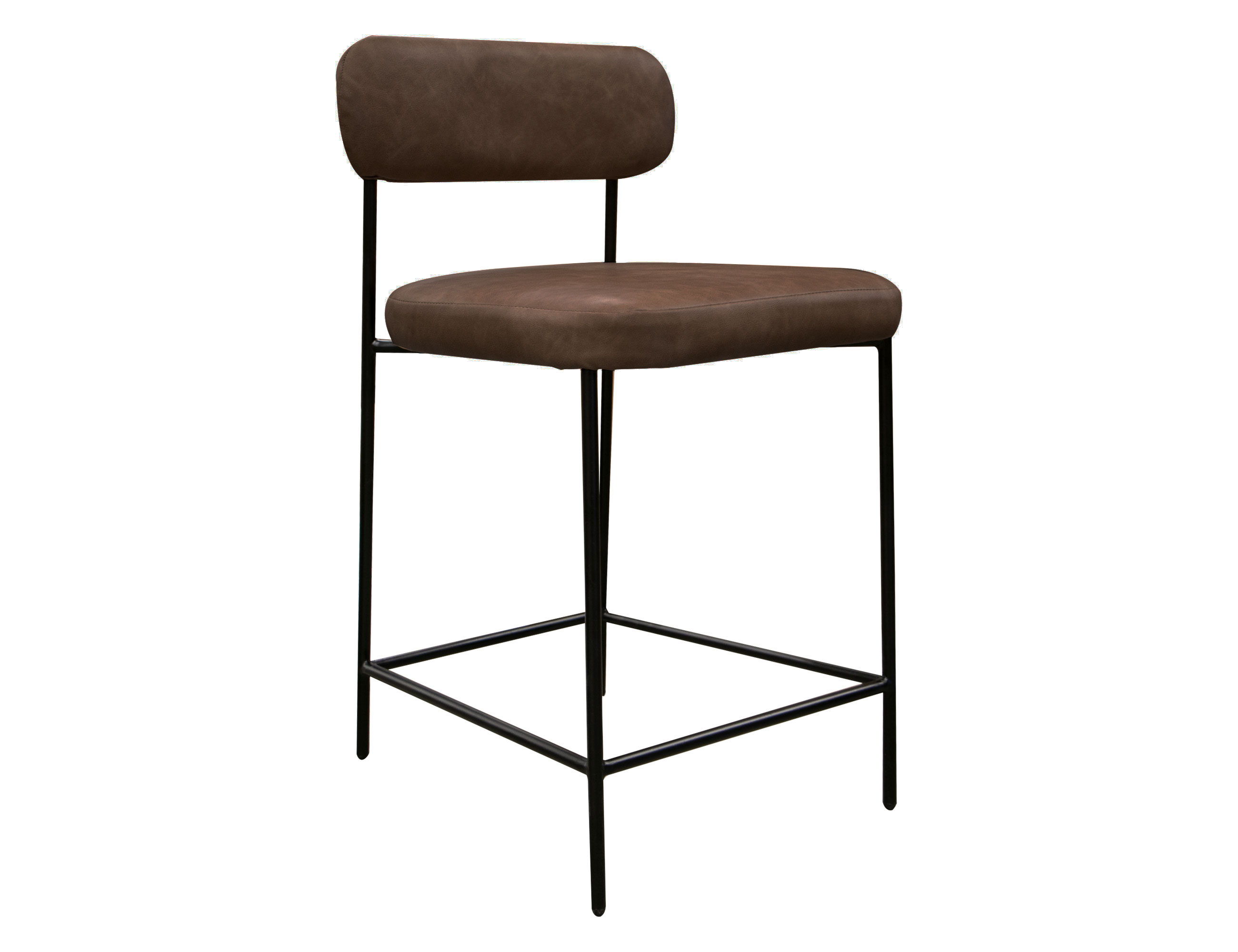 International Furniture Direct Salamanca - PU Bar Stool - Chocolate Brown