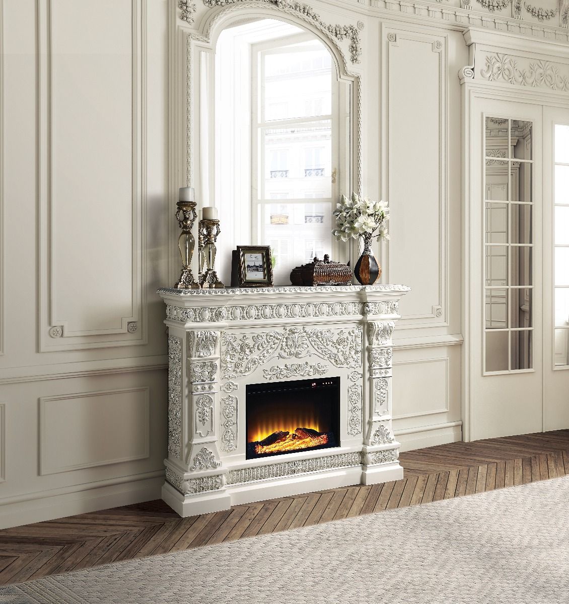 Vanaheim - Fireplace - Antique White, white