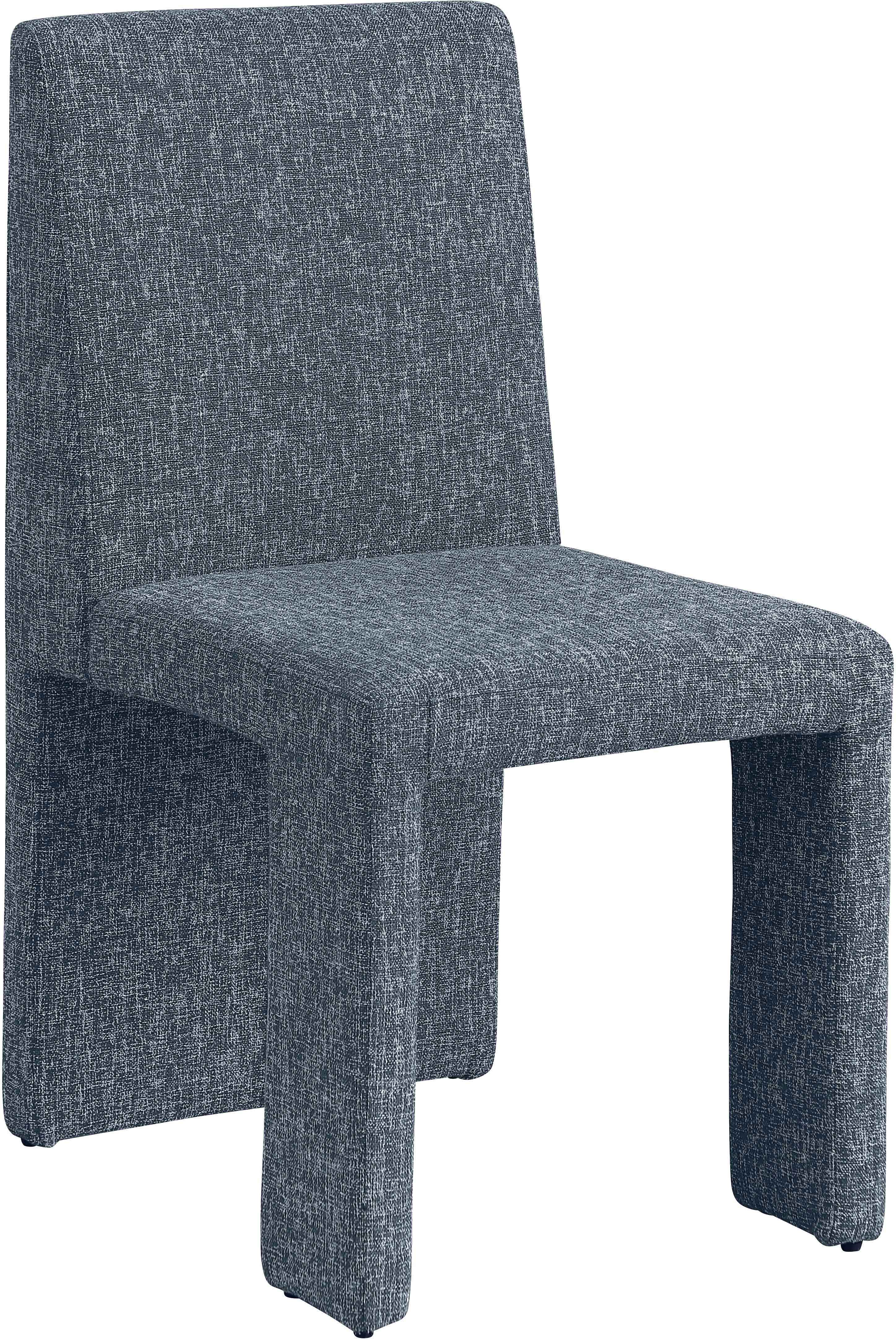 Benson - linen Dining Chair (Set of 2) - Blue
