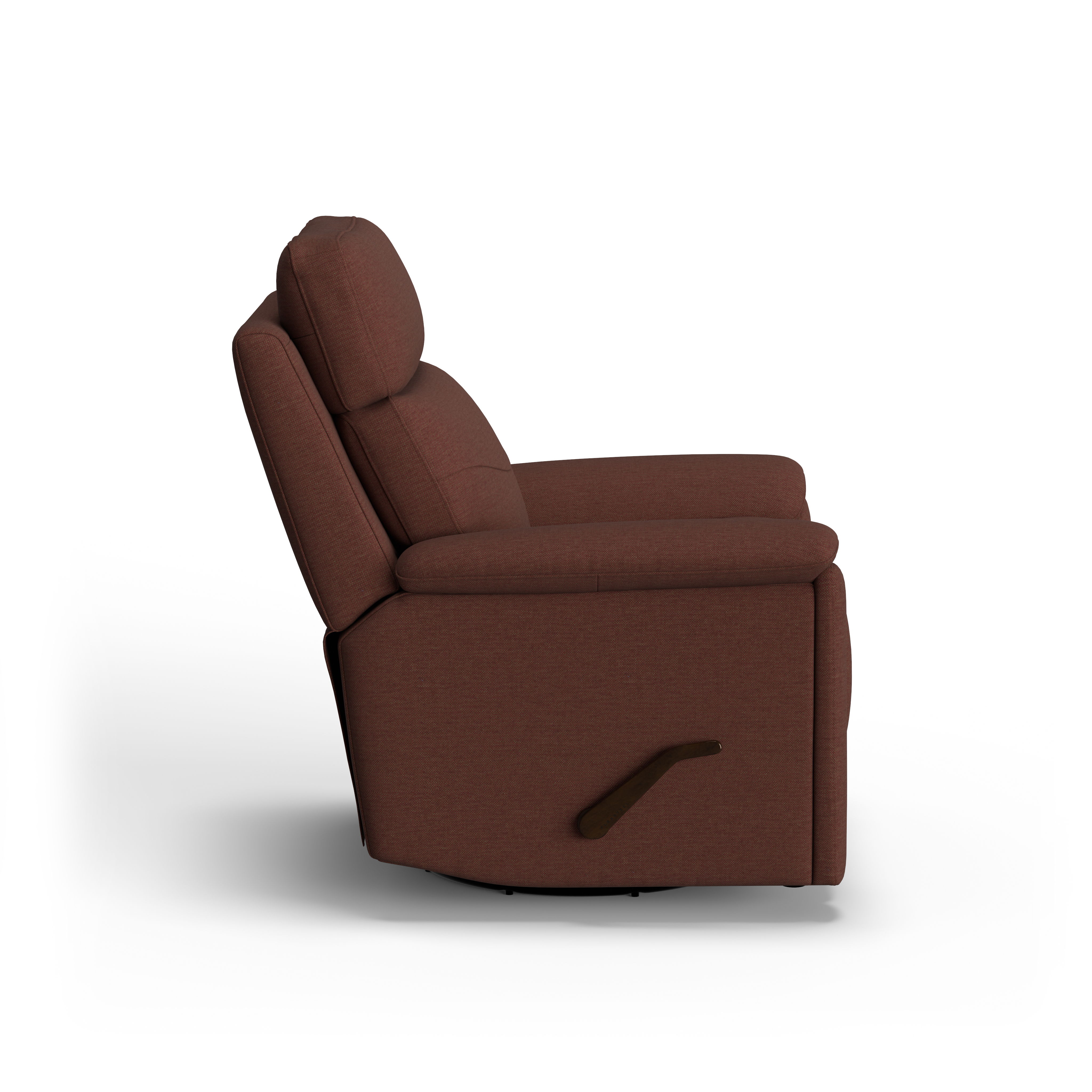Refined - Transitional Fabric Swivel Gliding Recliner, gray, view 5