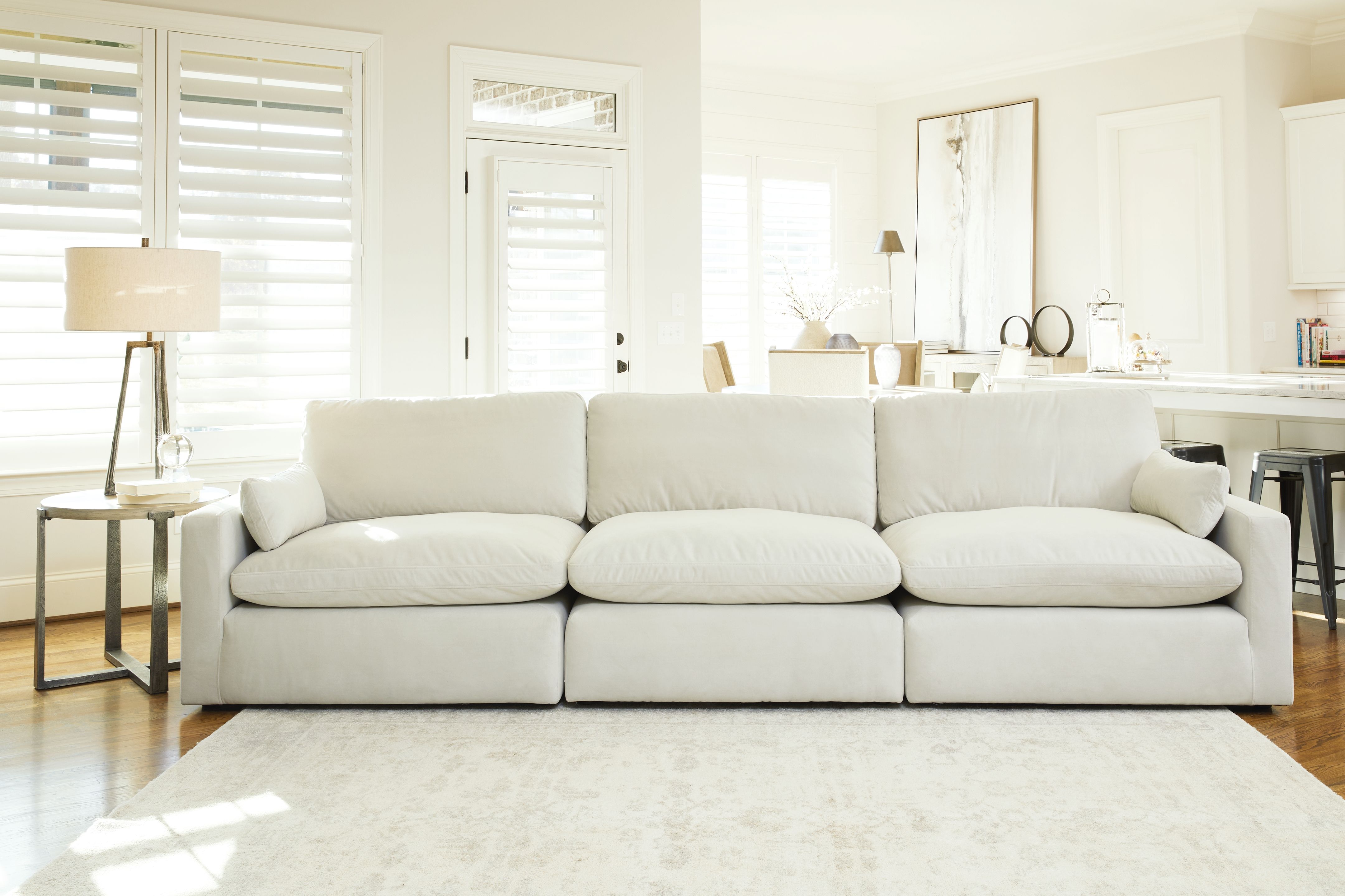 Ashley Sophie - Light Gray - Sofa 3 Pc Sectional
