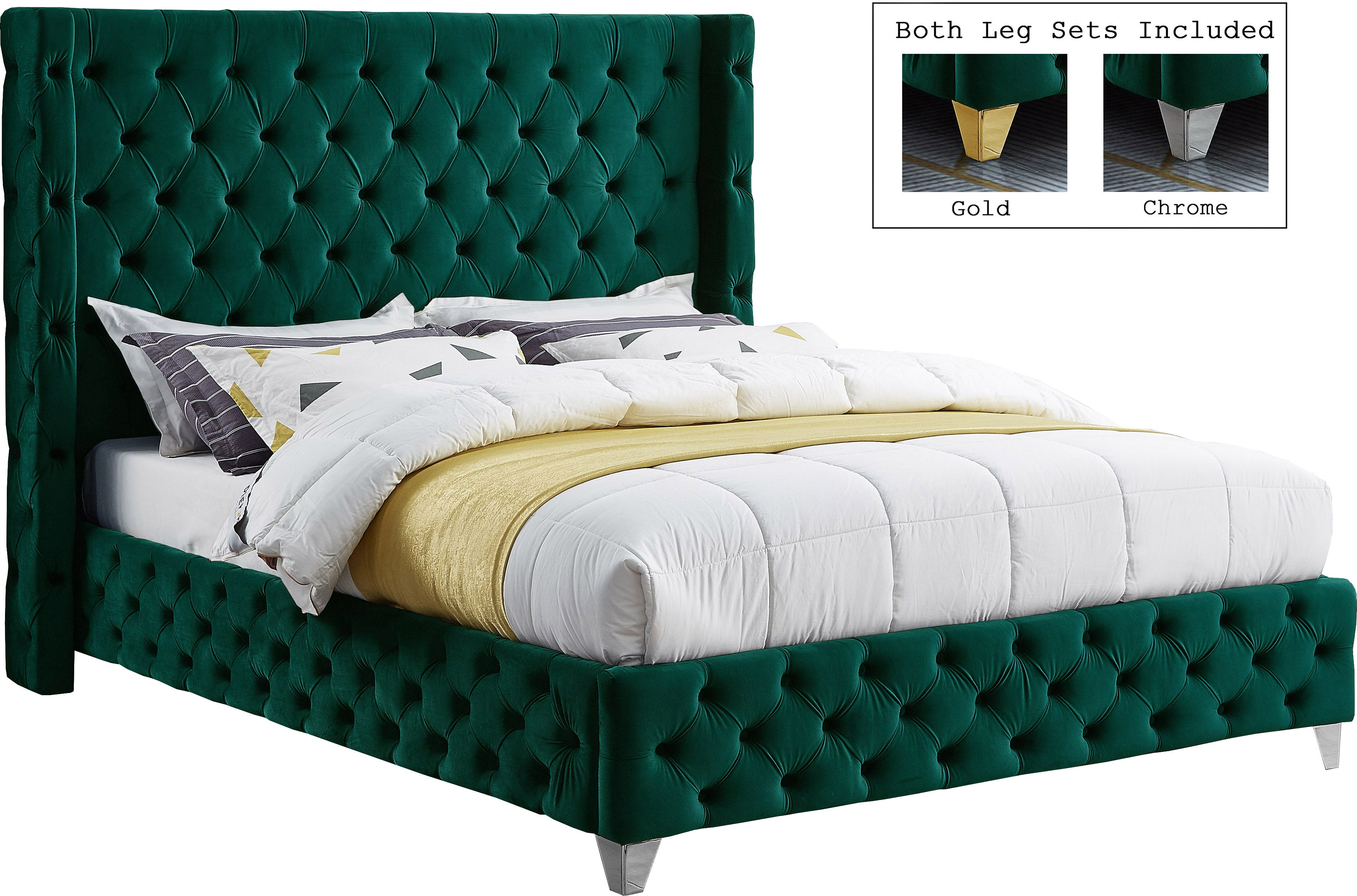 Savan - King Bed - Green