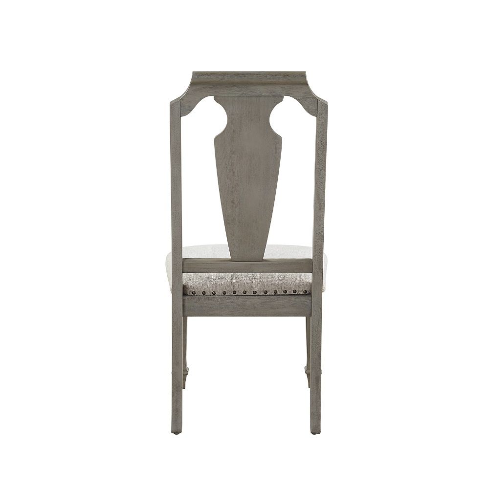 Zumala - Side Chair (Set of 2) - Beige Linen & Weathered Oak, beige, view 4