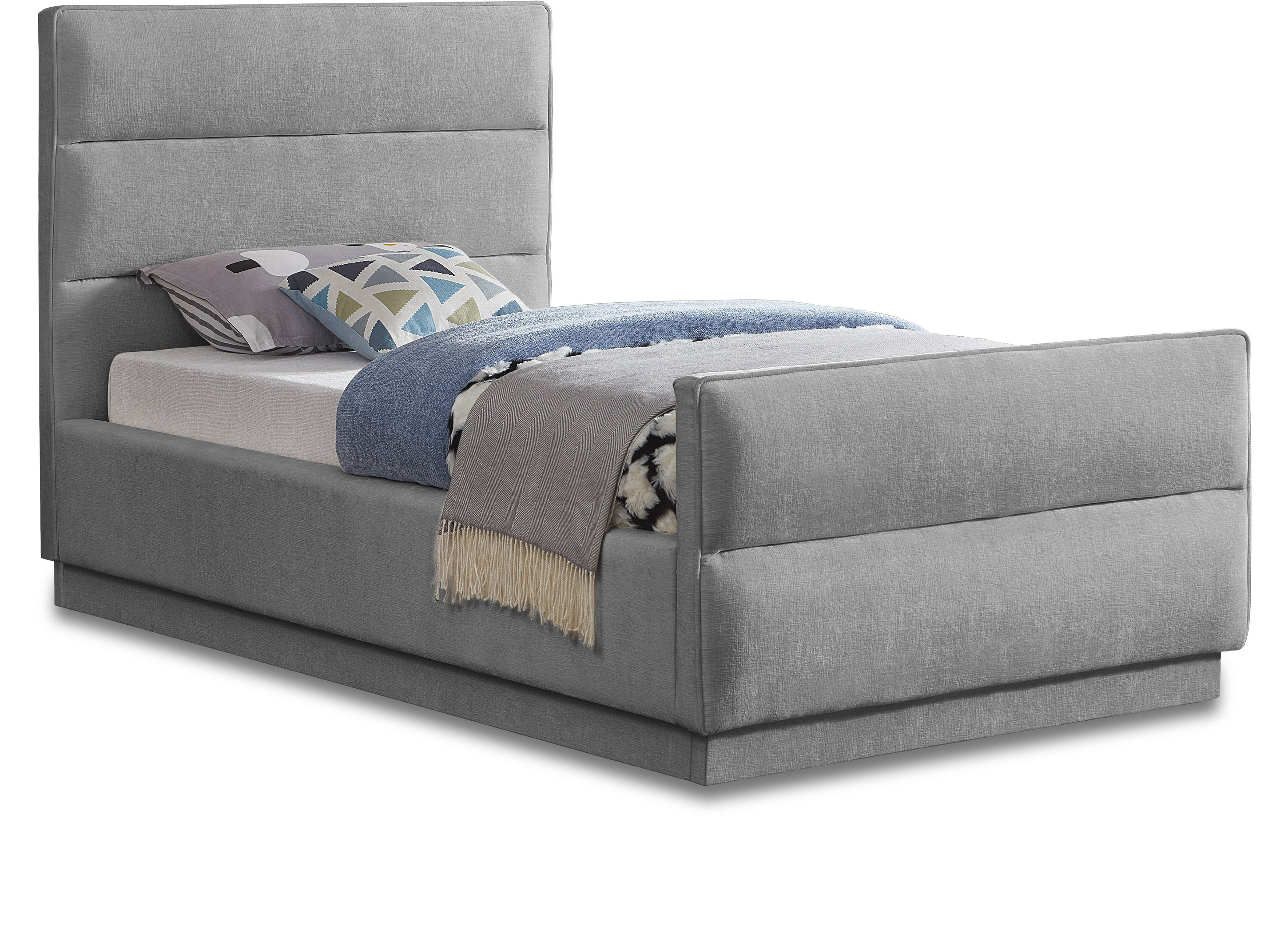 Paxton - Twin Bed - Gray