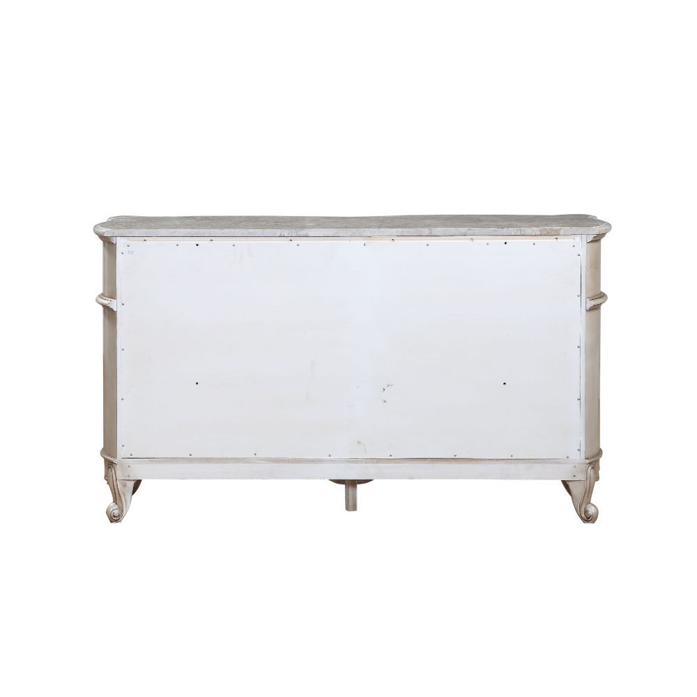 Gorsedd - Dresser With Marble Top - Marble Top & Golden Ivory, beige, view 3