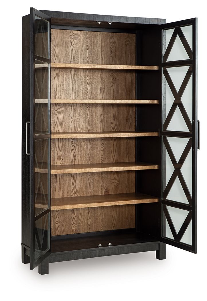 Ashley Furniture Christop - Accent Cabinet - Black / Brown - Image 3