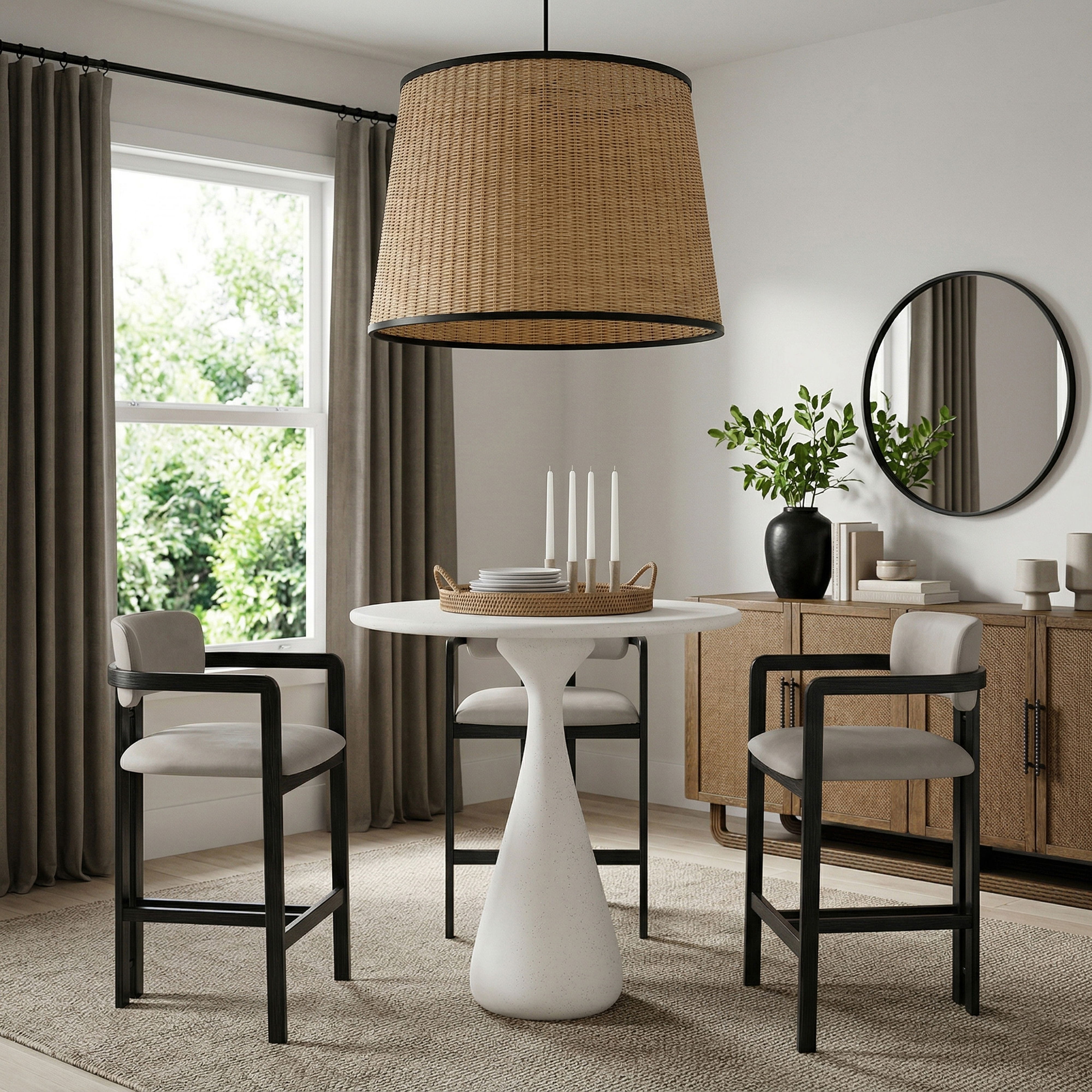 Sano - Indoor/Outdoor Bar Table - Cream