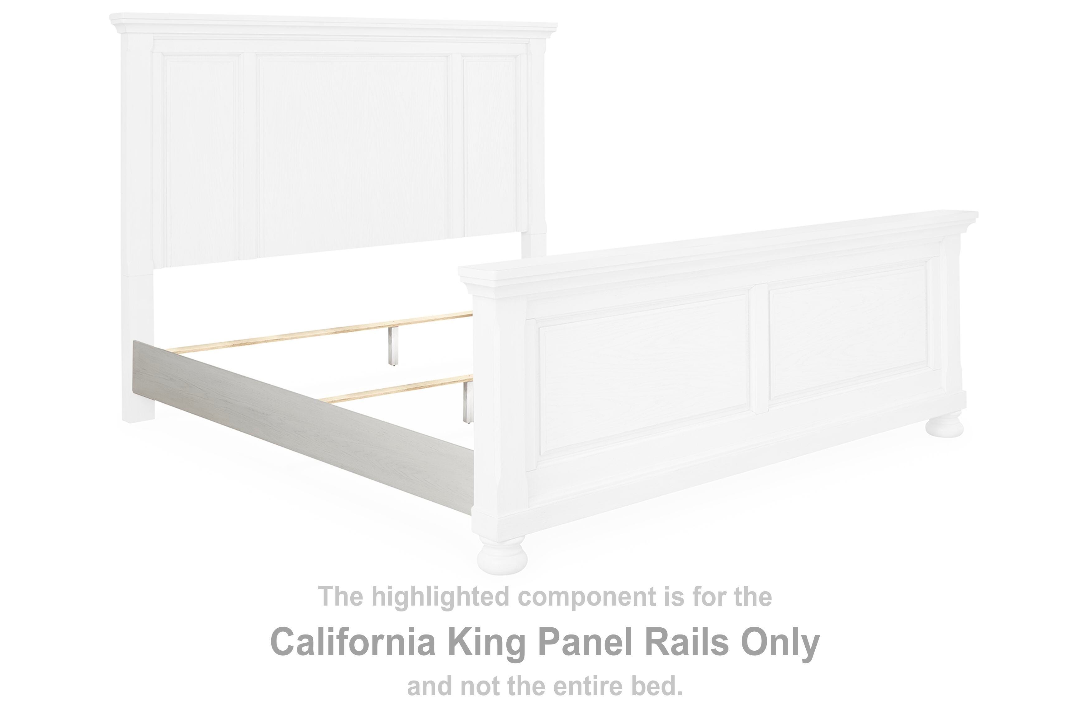 Robbinsdale – Cal King Panel Rails – Antique White