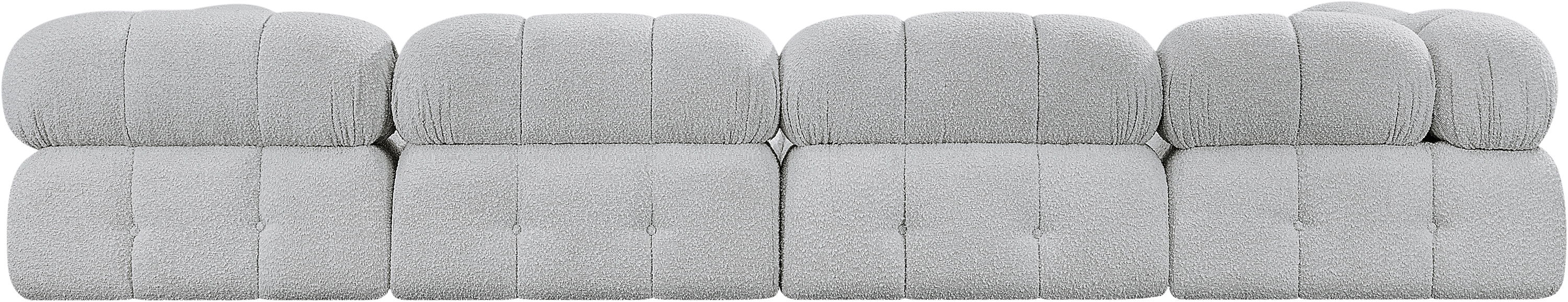 Ames - 6 Piece Fabric Modular Sectional - Gray